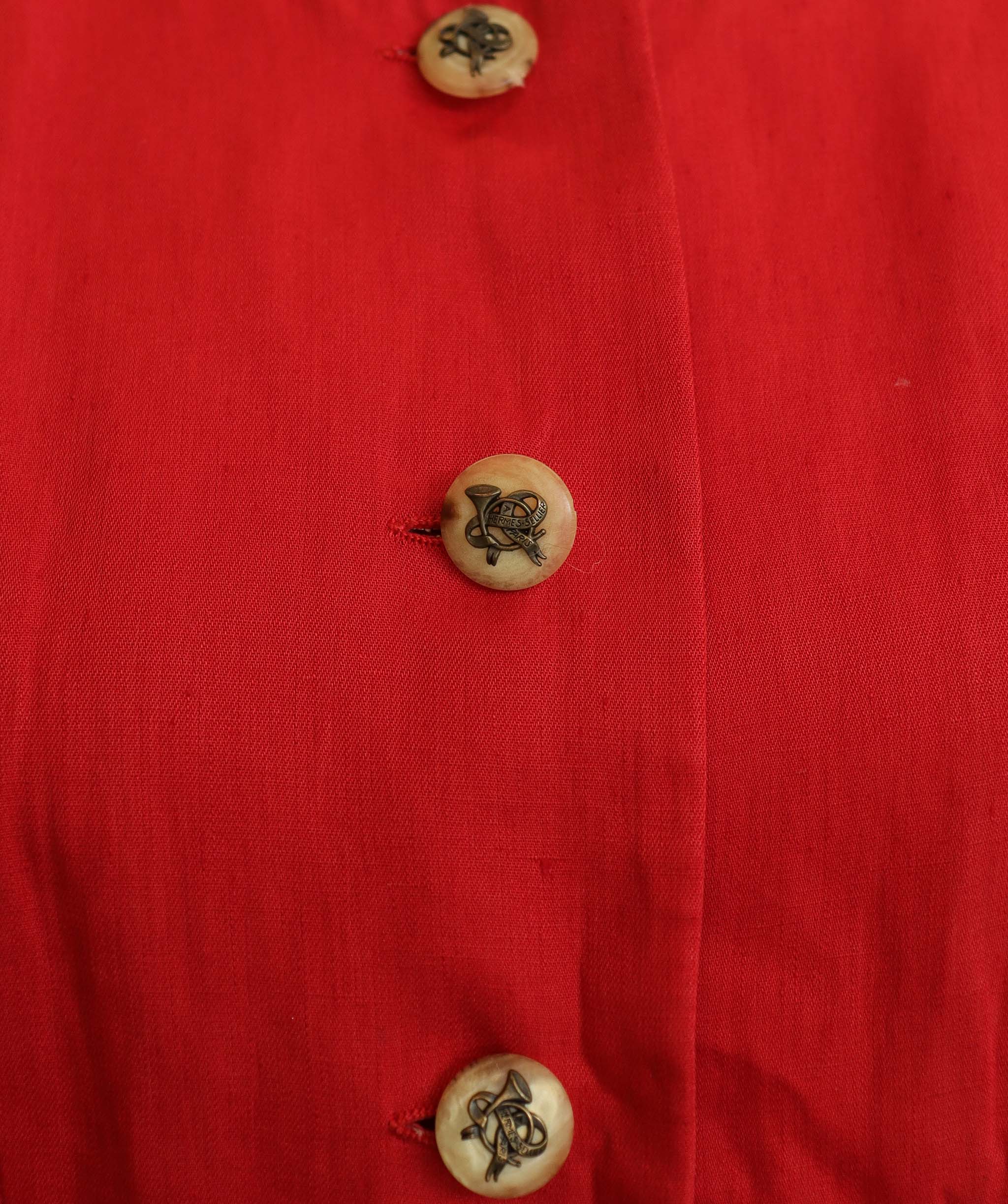 Hermes Hermès red jacket with col mahault AGC2916