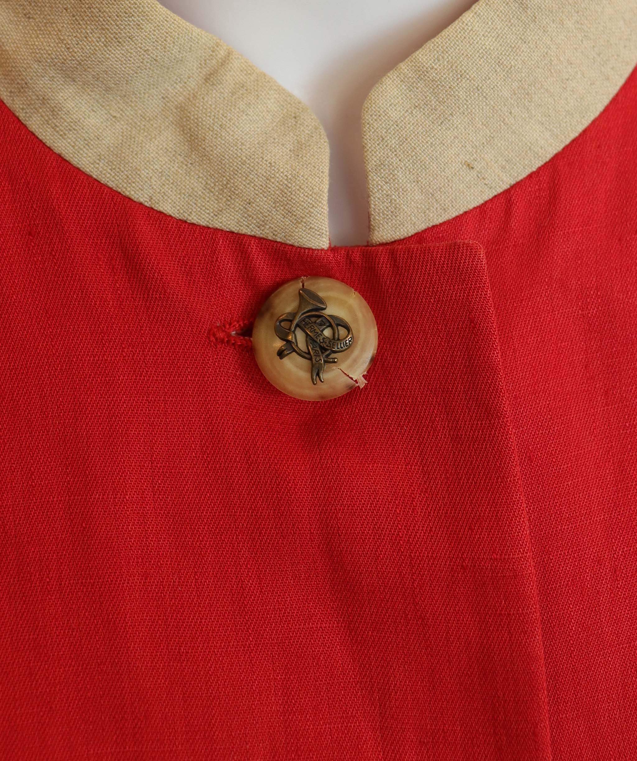 Hermes Hermès red jacket with col mahault AGC2916