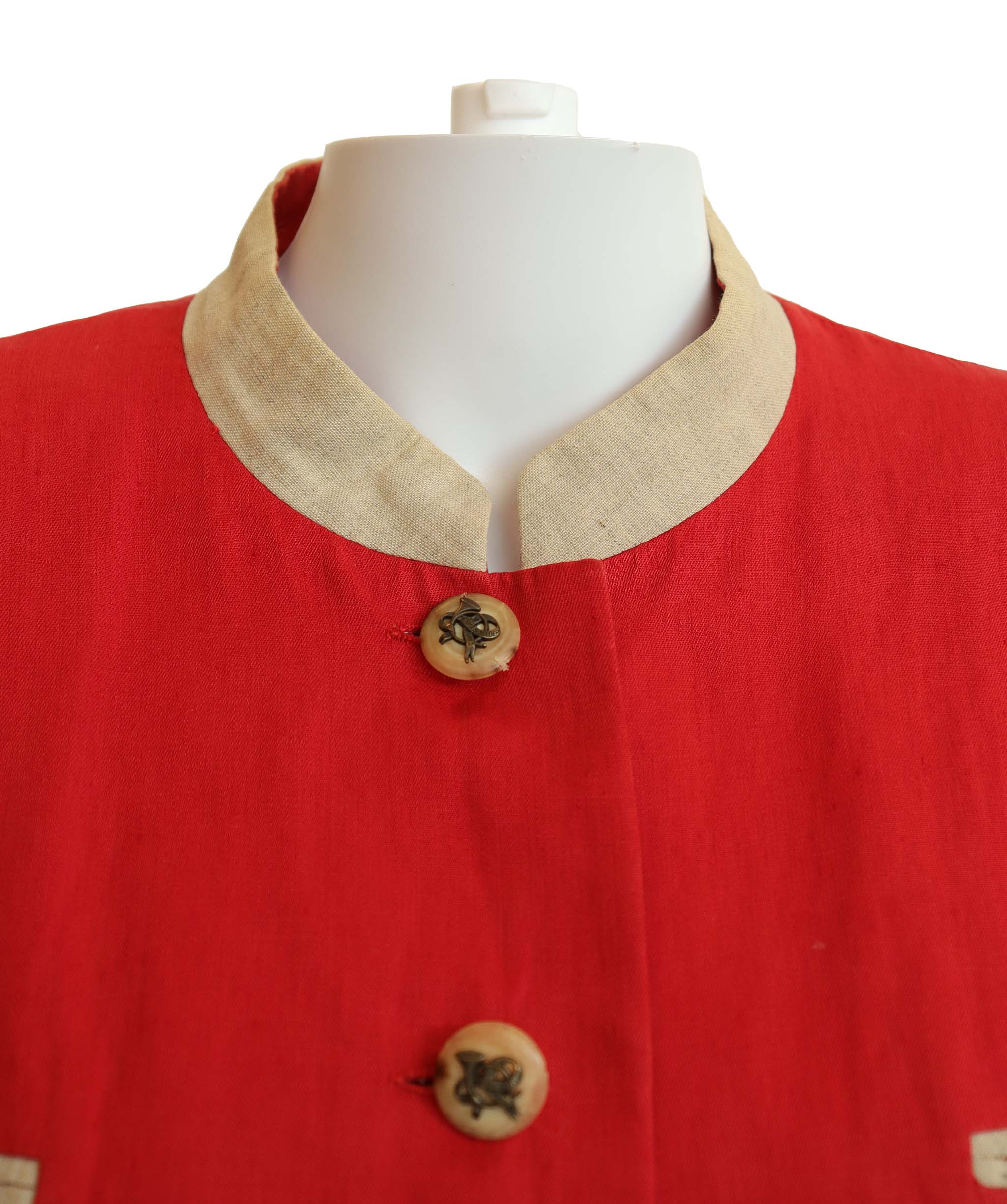 Hermes Hermès red jacket with col mahault AGC2916