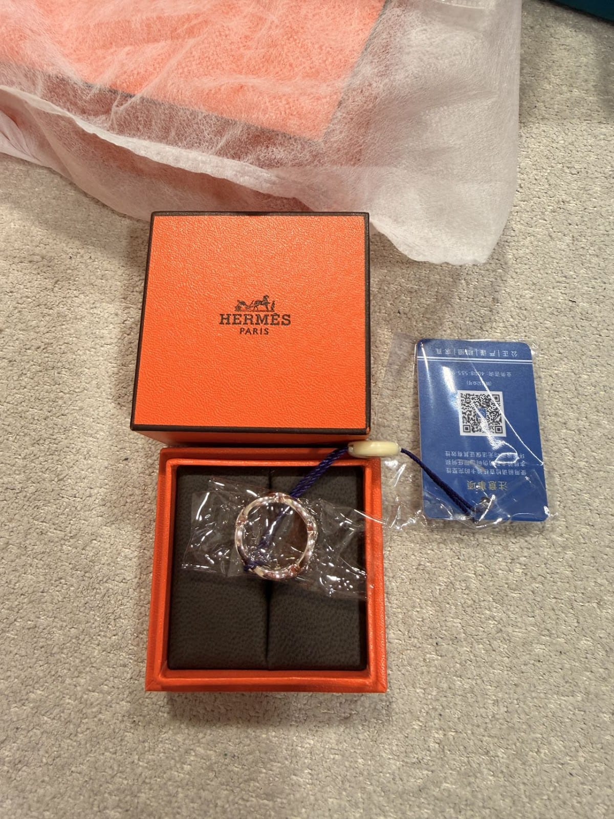 Hermes Hermes Ring Size 53 ALC4026