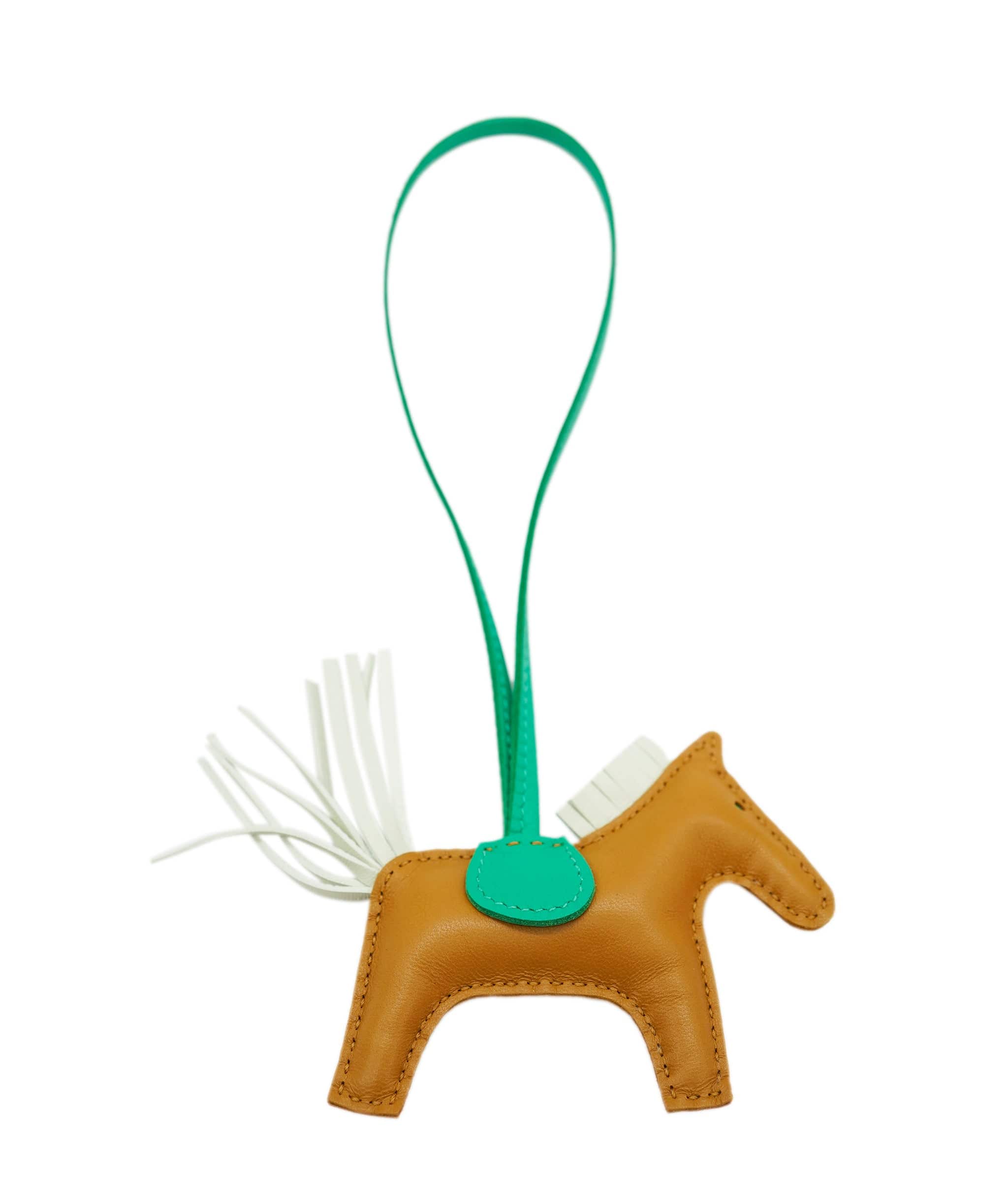 Hermès Hermès Rodeo Charm - Gold/Green ALC2141