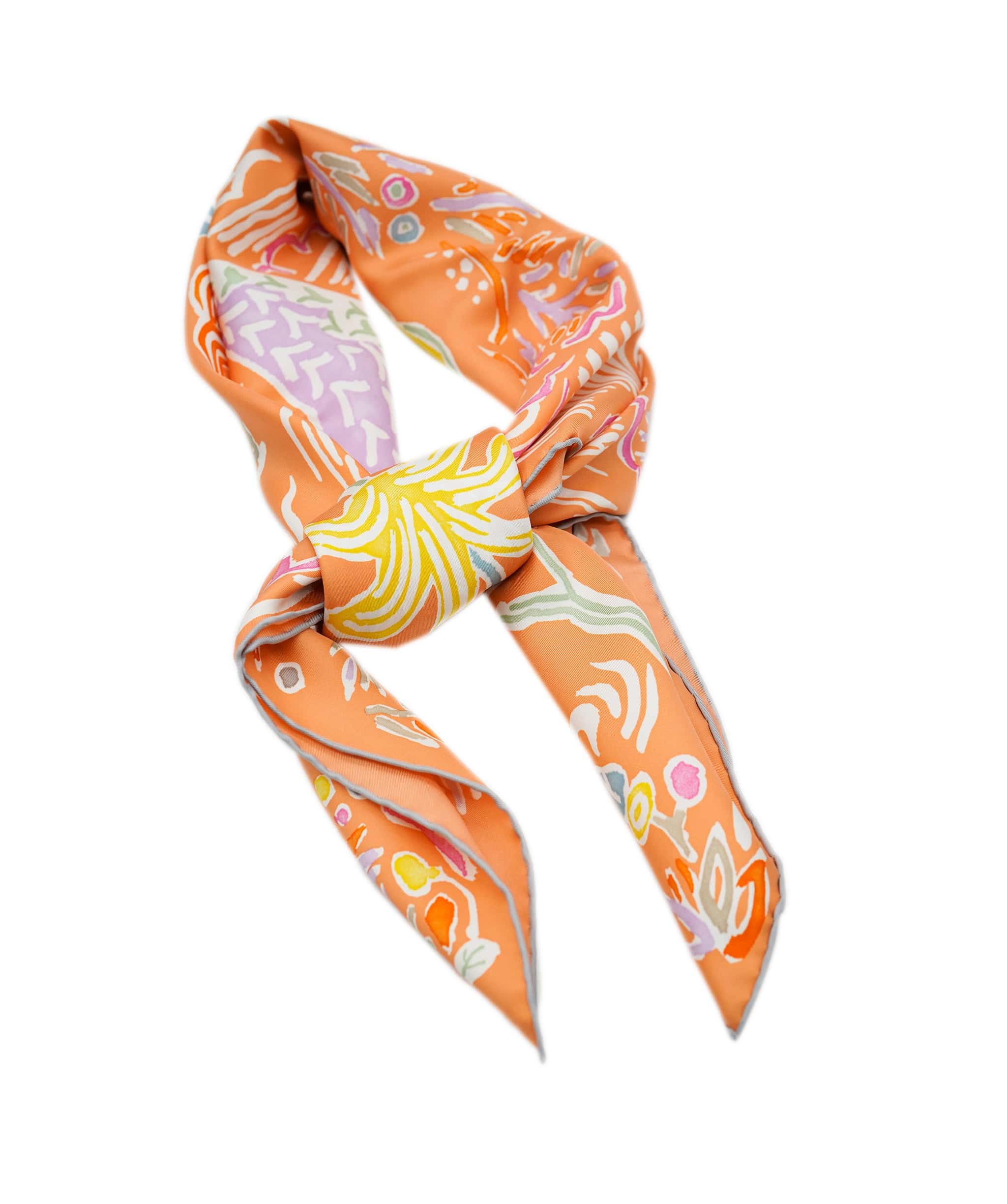 Hermès Hermes Scarf 90x90 Orange REC1727