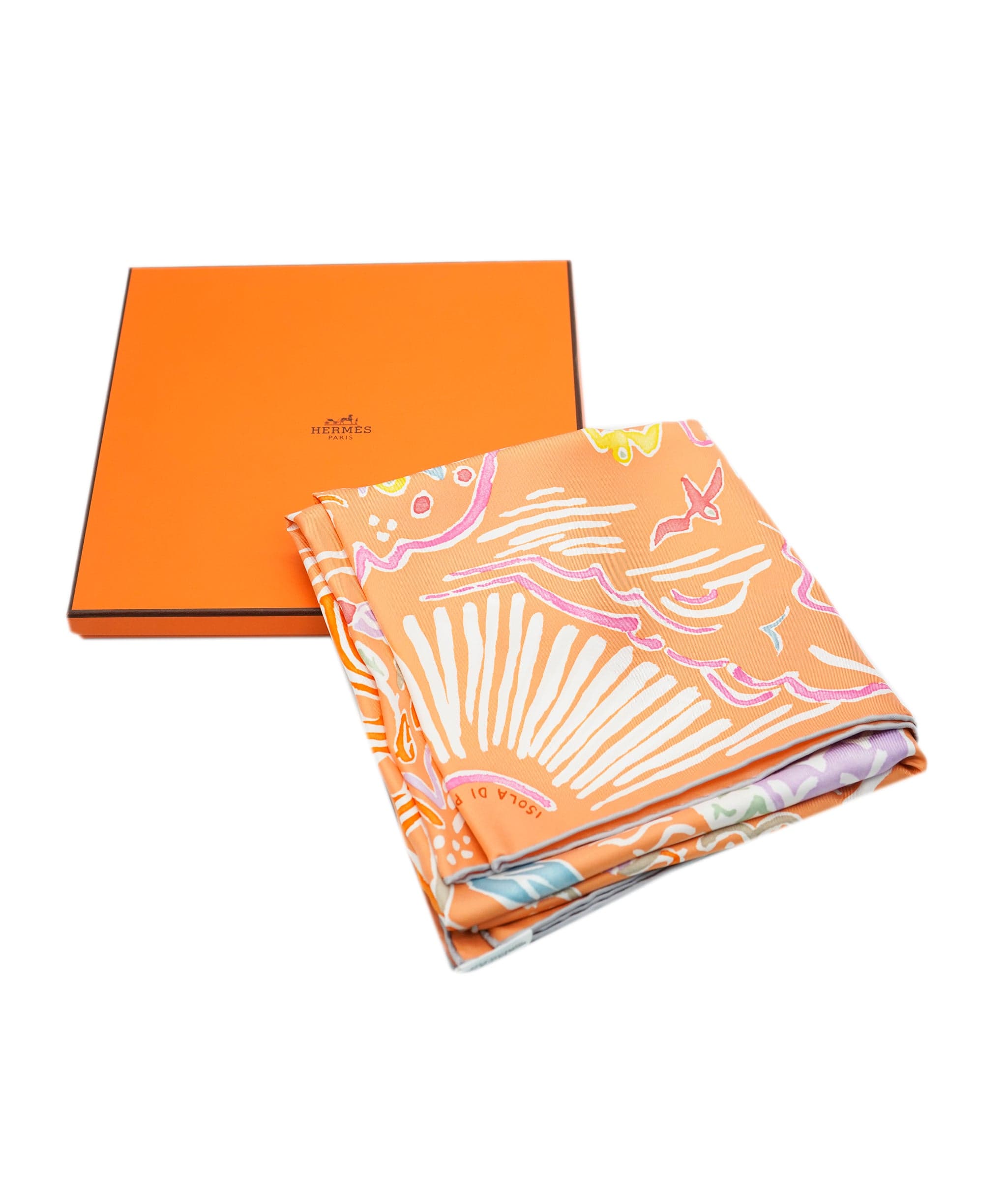 Hermès Hermes Scarf 90x90 Orange REC1727