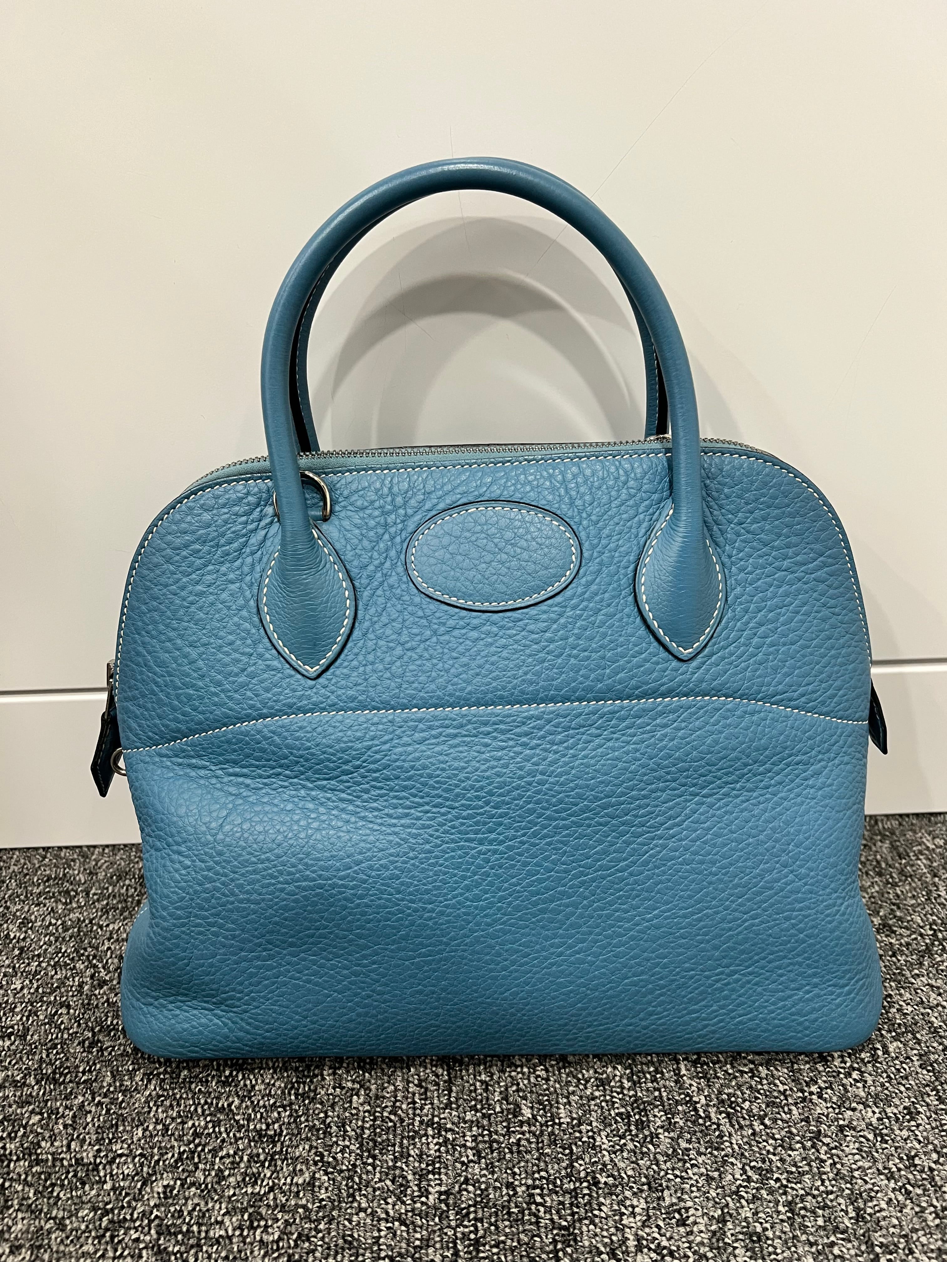 HERMES HERMES Taurillon Blue Jean SV Bolide 31 B0629E7Q33