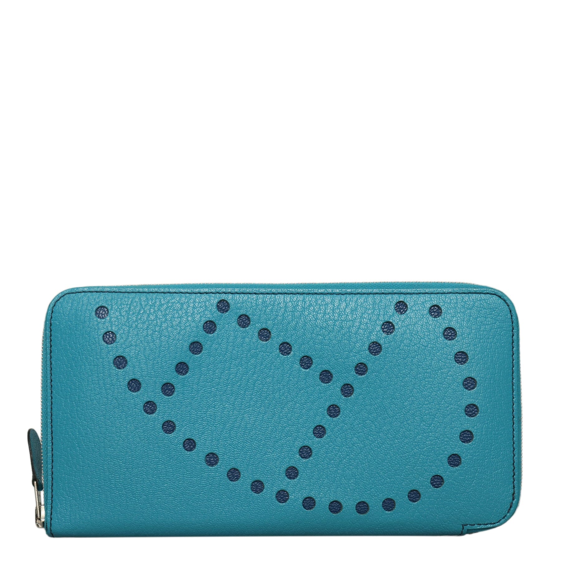 Hermès Hermès Two-Tone Evelyne Zip Long Wallet