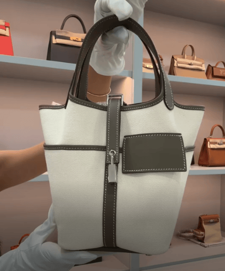 Hermès Picotin Cargo Limited Edition 18 Ecru and Etoupe AGC3871