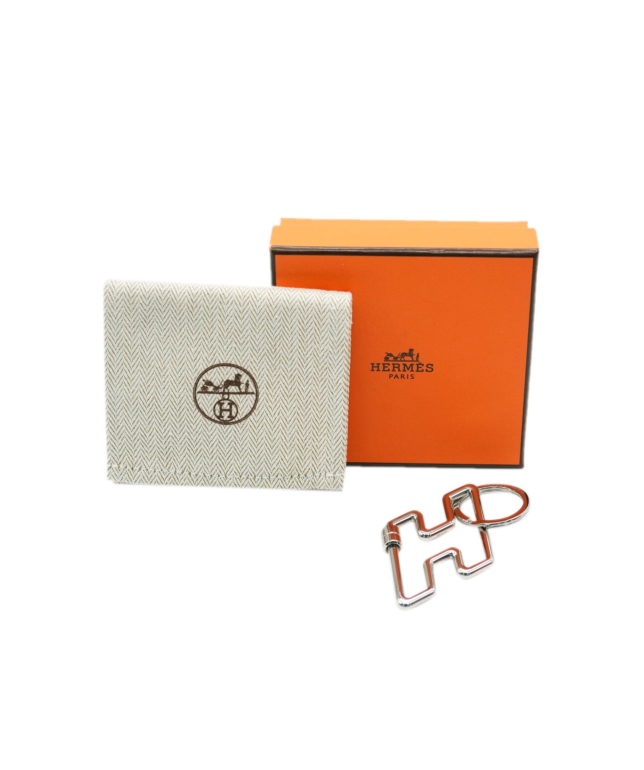 Hermès PORTE-CLES H. TOO SPEED ACIER INOXYDABLE DBXS3721