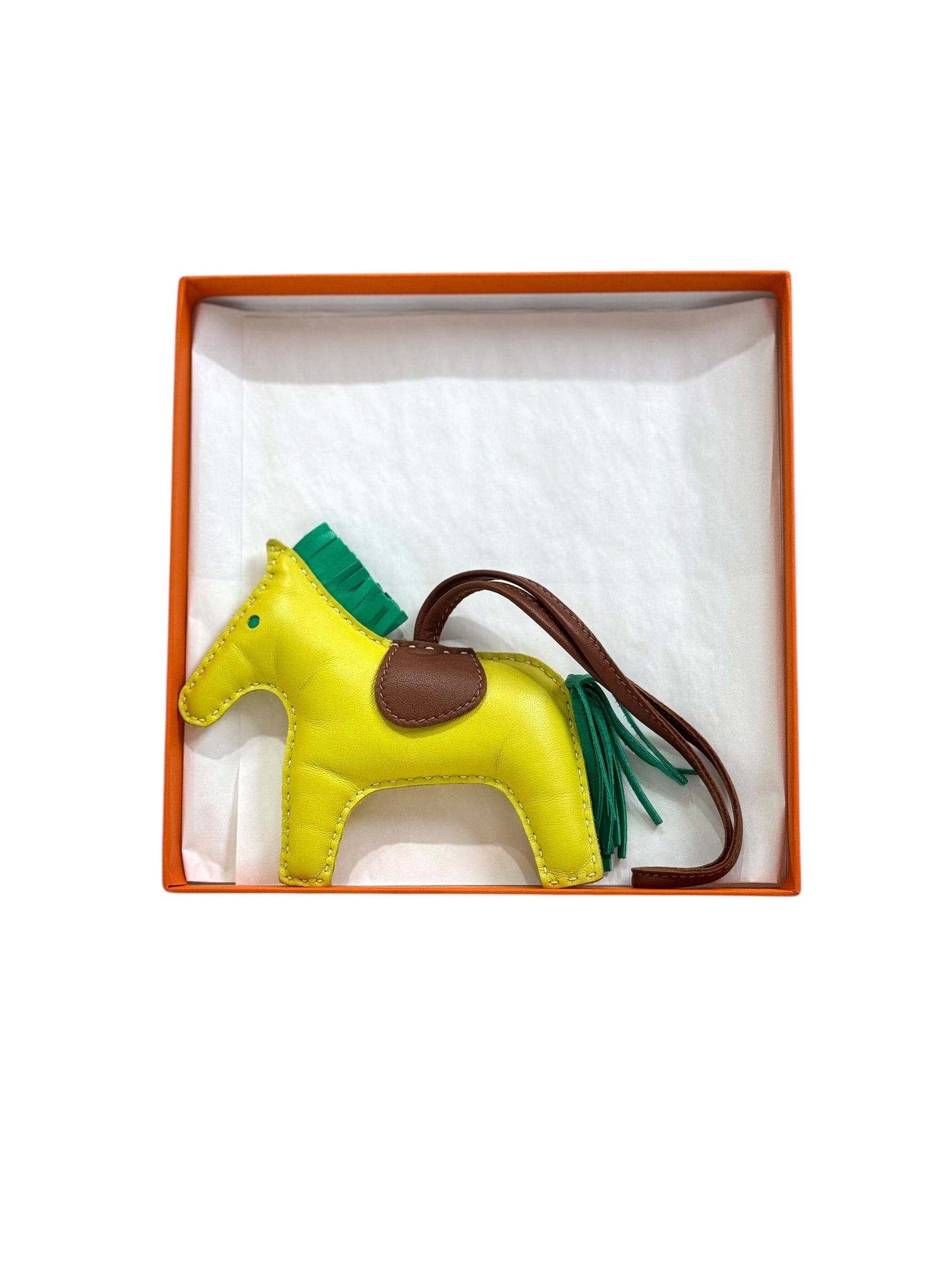 Hermes Hermes Rodeo MM Lime/Brown/Green