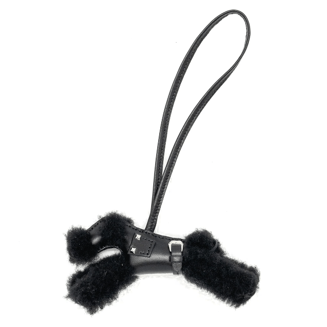 Hermes Hermes Budy Punk Bag Charm Black SHW Stamp U