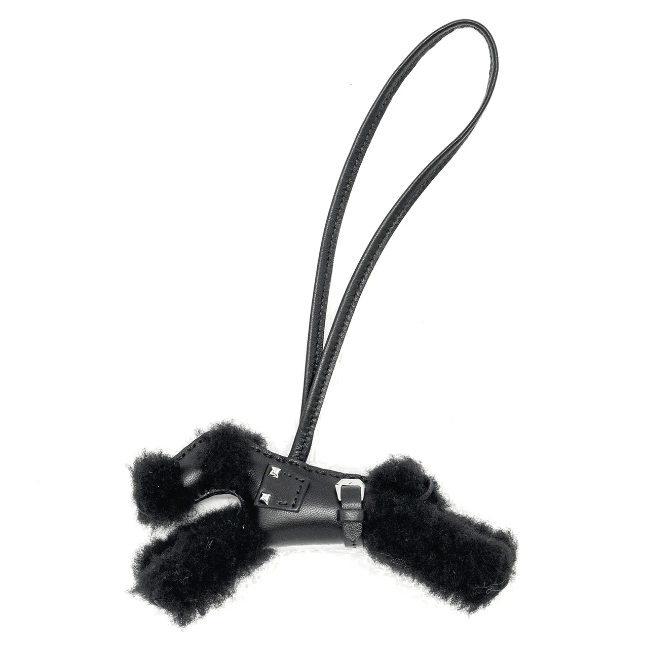 Hermes Hermes Budy Punk Bag Charm Black SHW Stamp U
