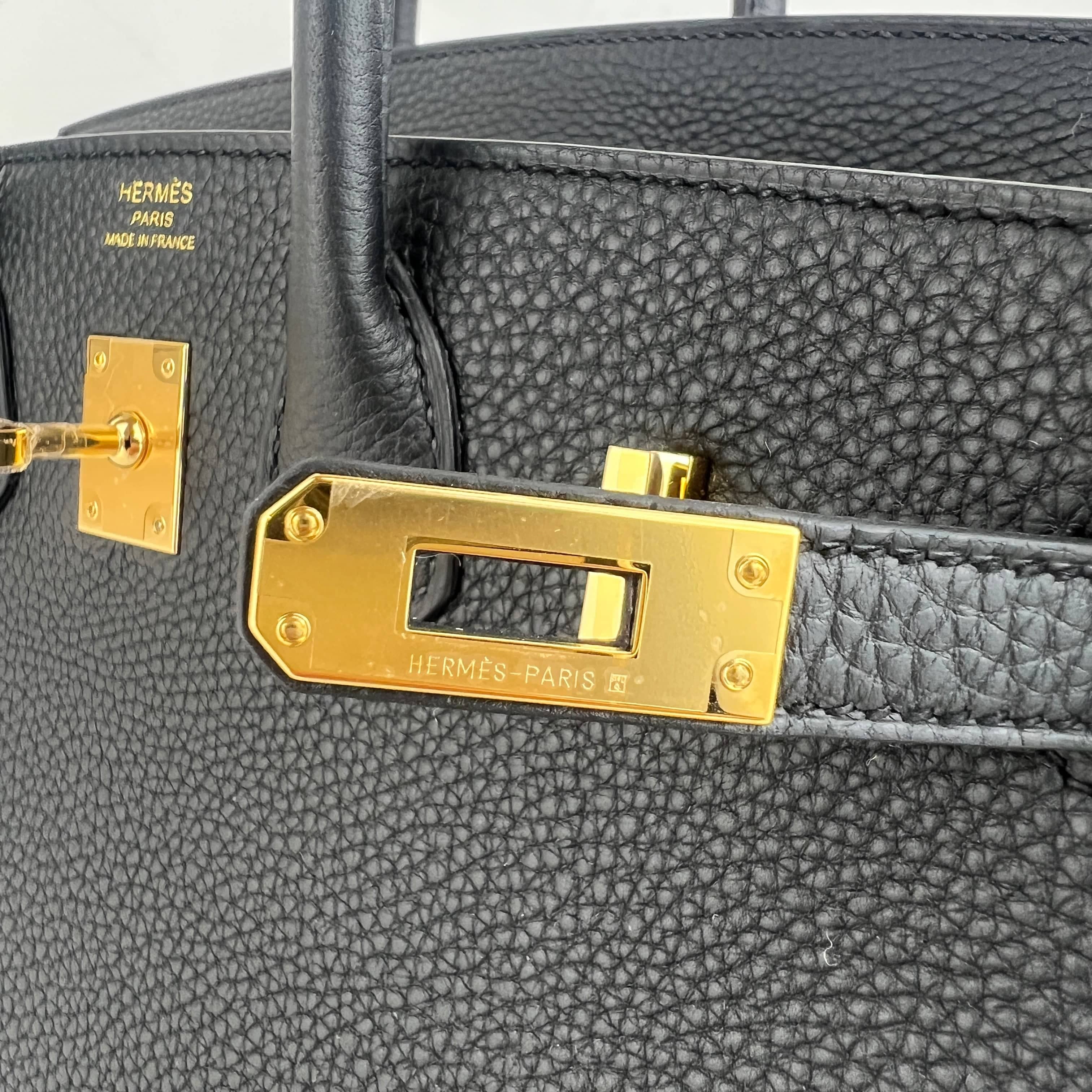 Hermès Birkin25 Black Togo GHW K B-332419
