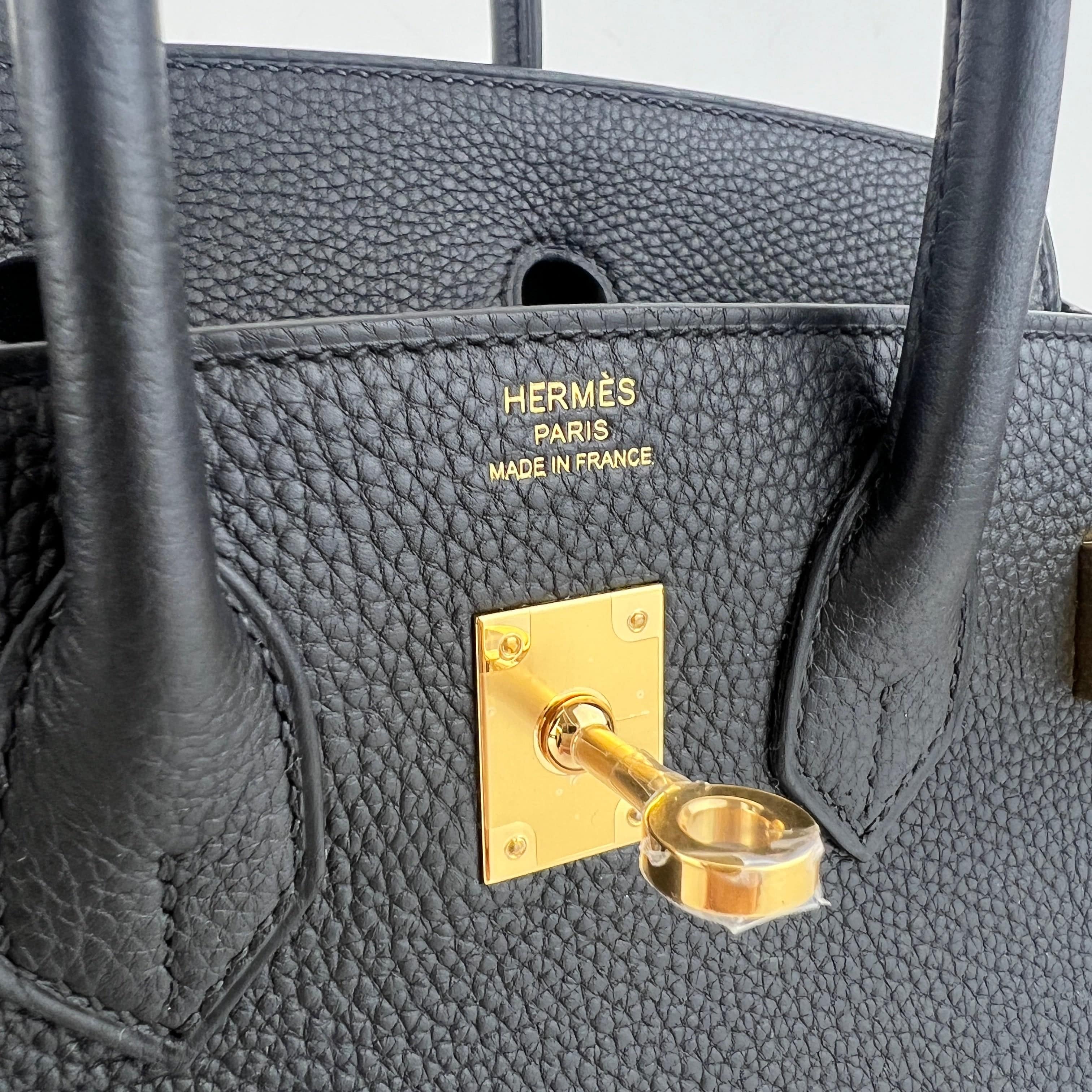 Hermès Birkin25 Black Togo GHW K B-332419