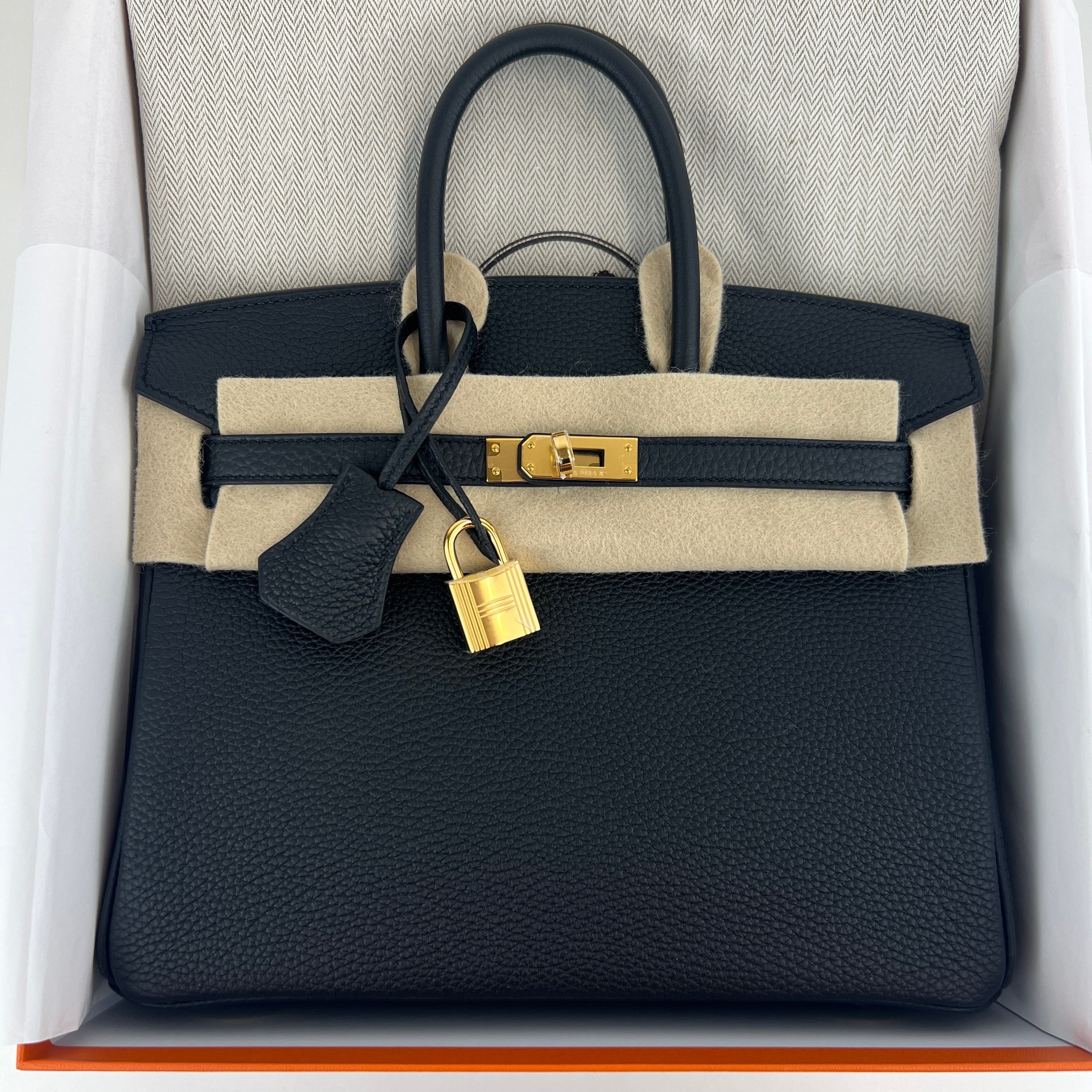 Hermès Birkin25 Black Togo GHW K B-332419