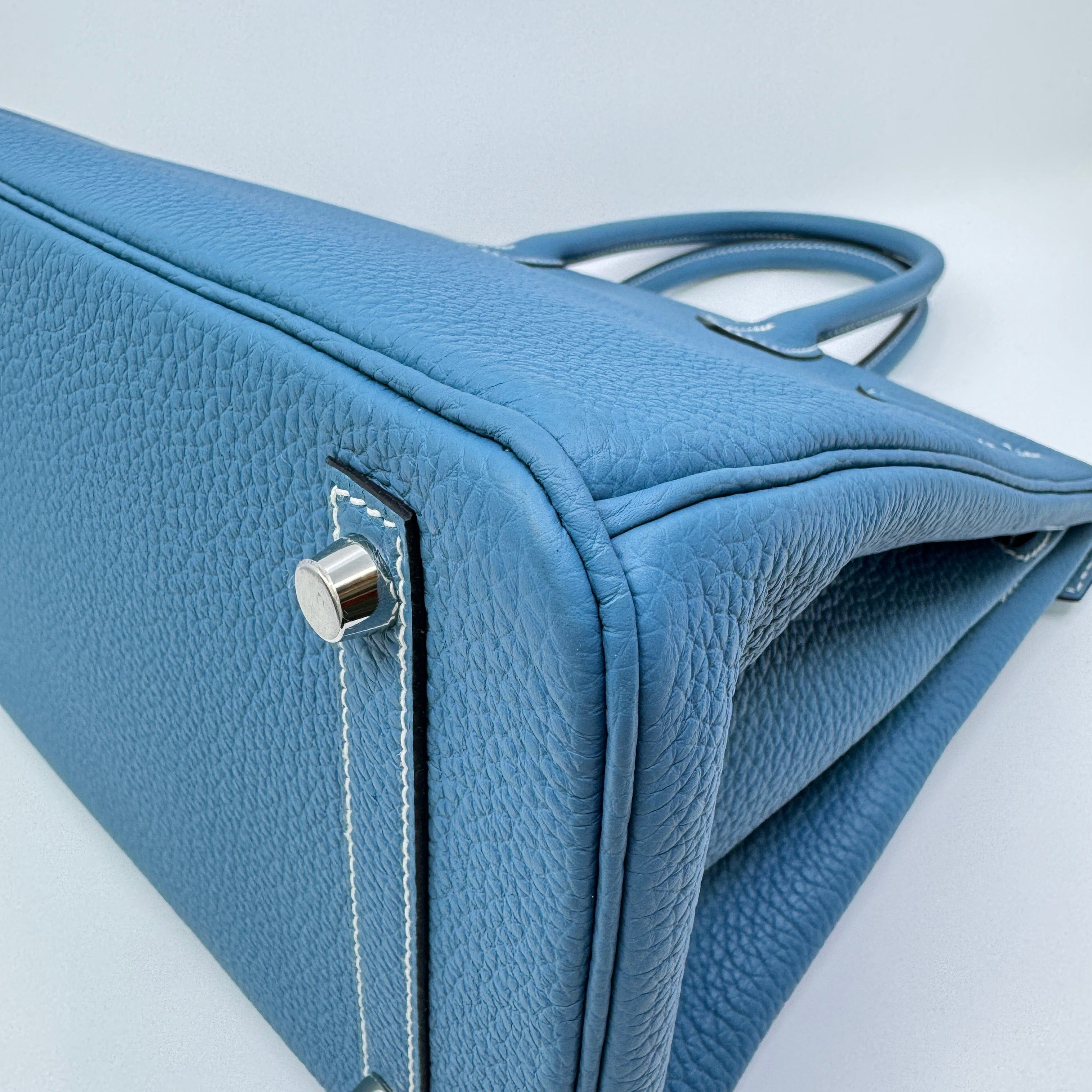 Hermès Birkin30 New blue jeans Togo PHW B B-311814