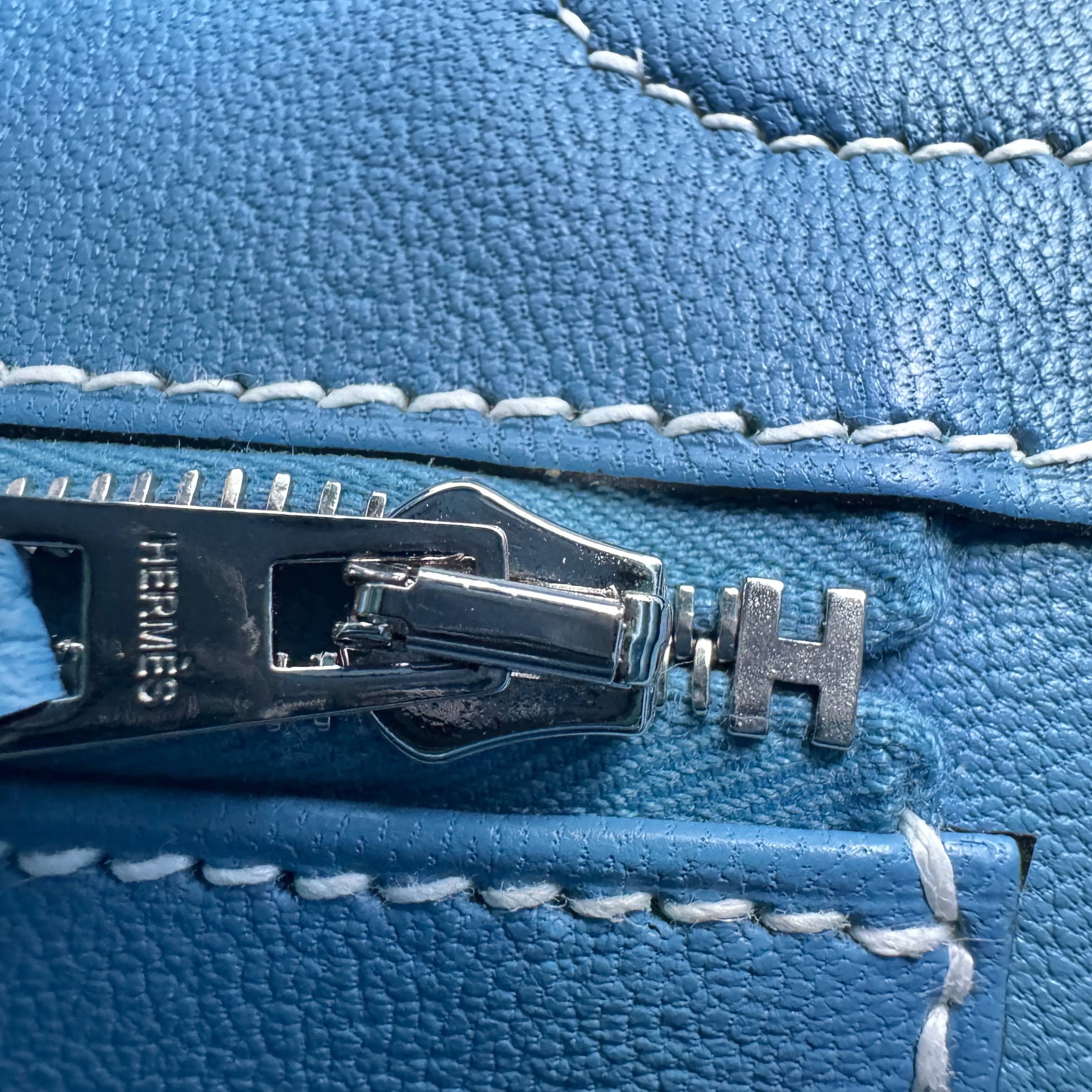 Hermès Birkin30 New blue jeans Togo PHW B B-311814