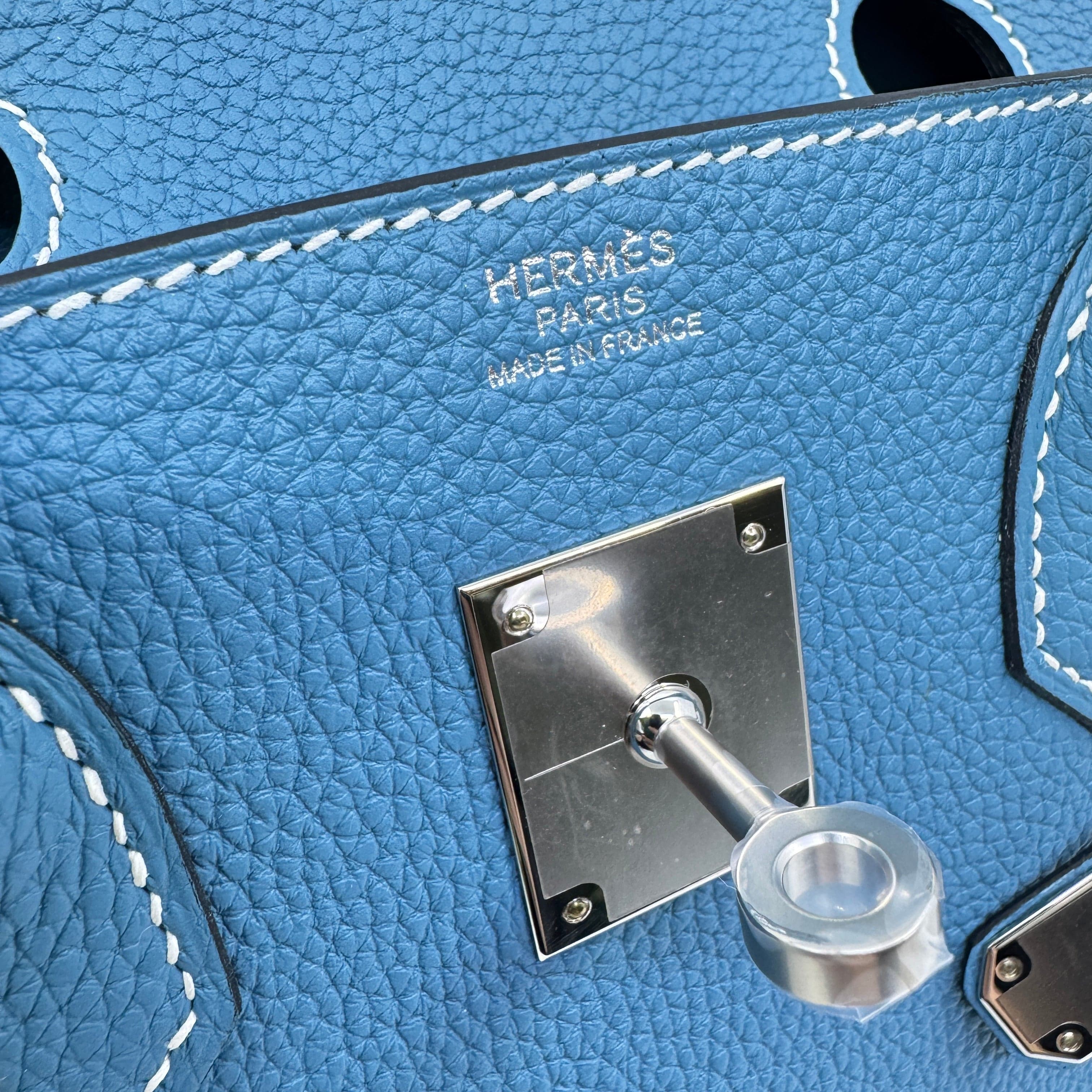 Hermès Birkin30 New blue jeans Togo PHW B B-311814