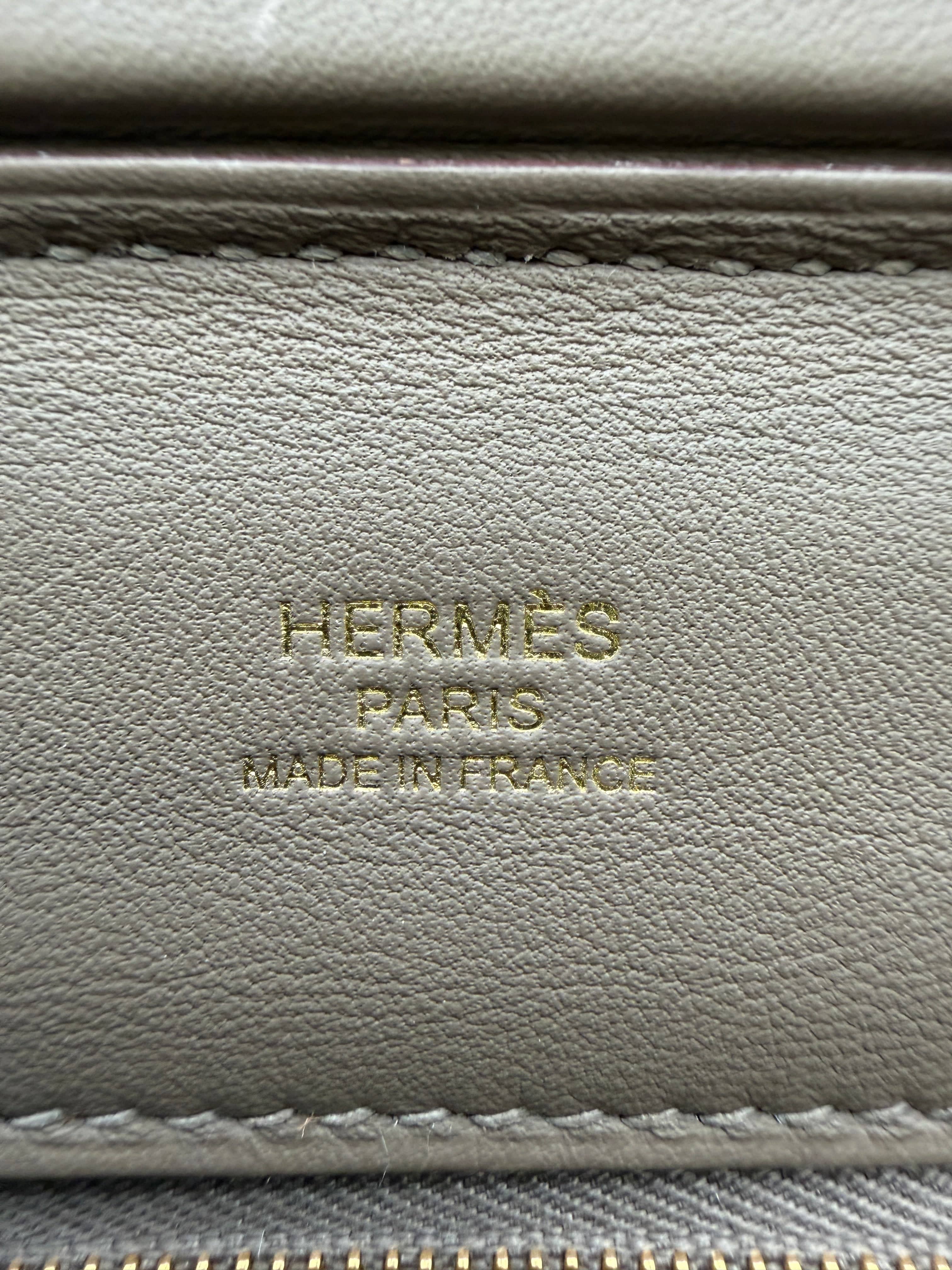 Hermès Hermès 24/24 - 21 Etoupe Evercolor/Swift Gold Hardware
