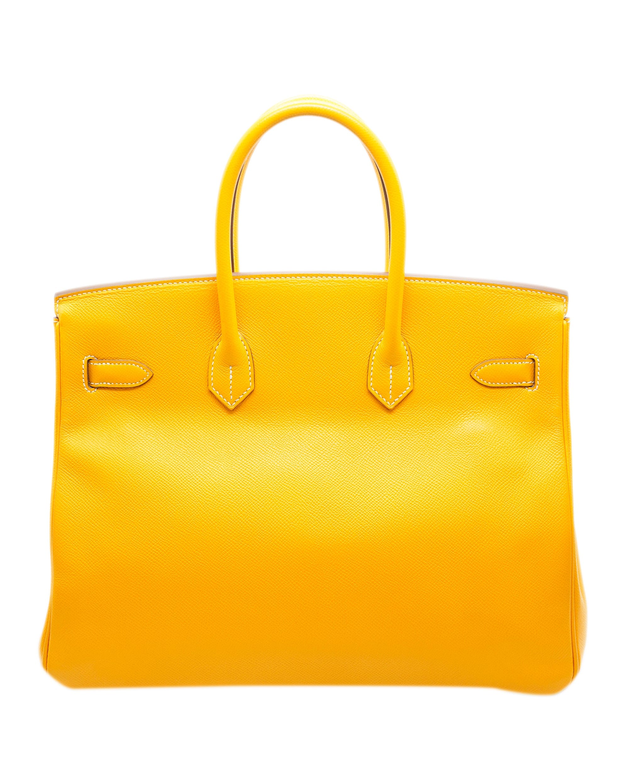 Hermès Hermes B35 Jaune D'or Candy Collection With Potiron Interior Epsom Permabrass hardware ASC4996