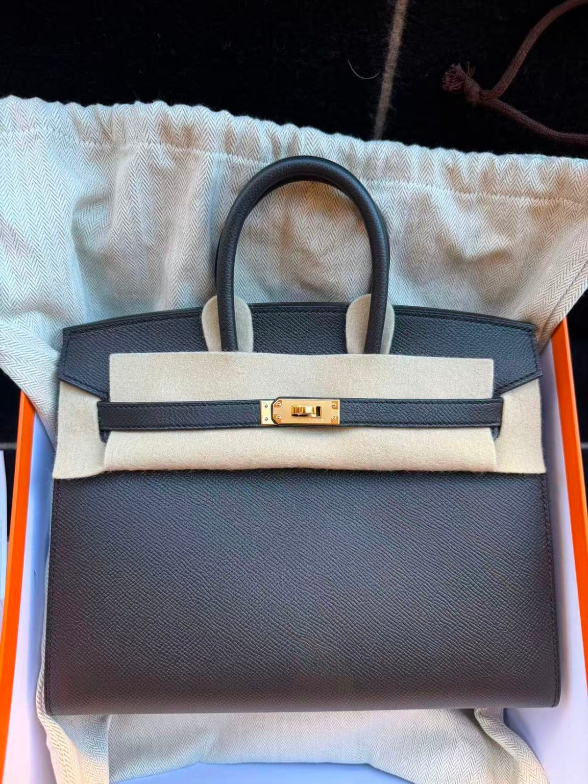Hermès Hermes Birkin 25(1) Black GHW w(2025 receipt) epsom ALTC0162