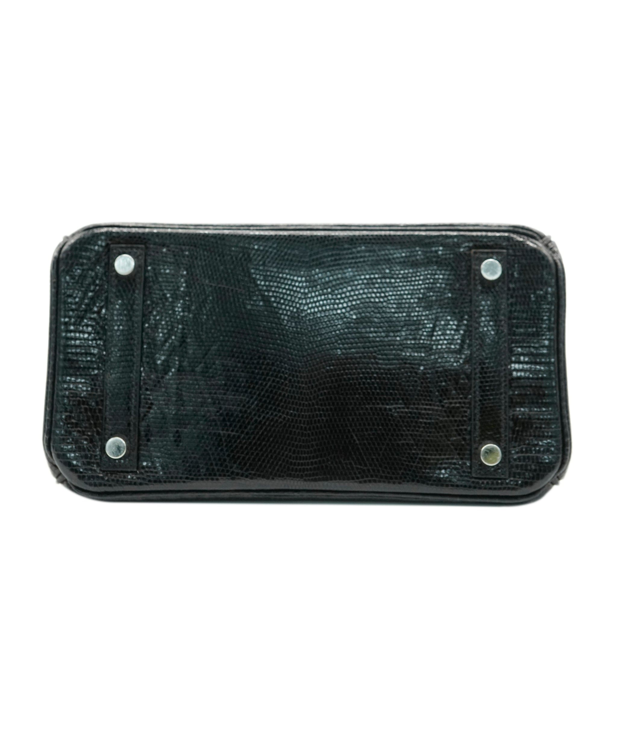 Hermès Hermès Birkin 25 Black Lizard PHW SKL1727