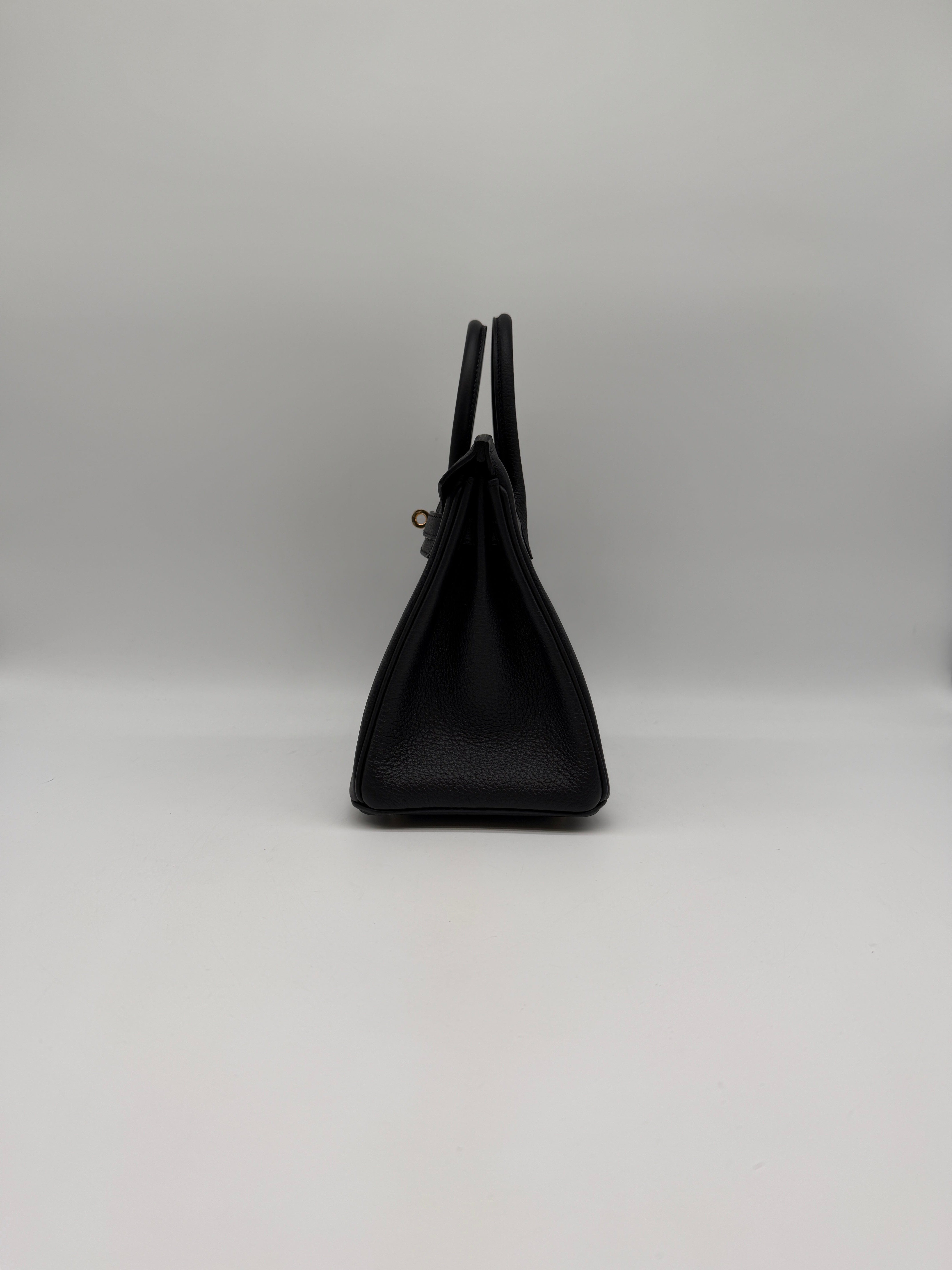 Hermès Hermès Birkin 25 Black Togo Gold Hardware