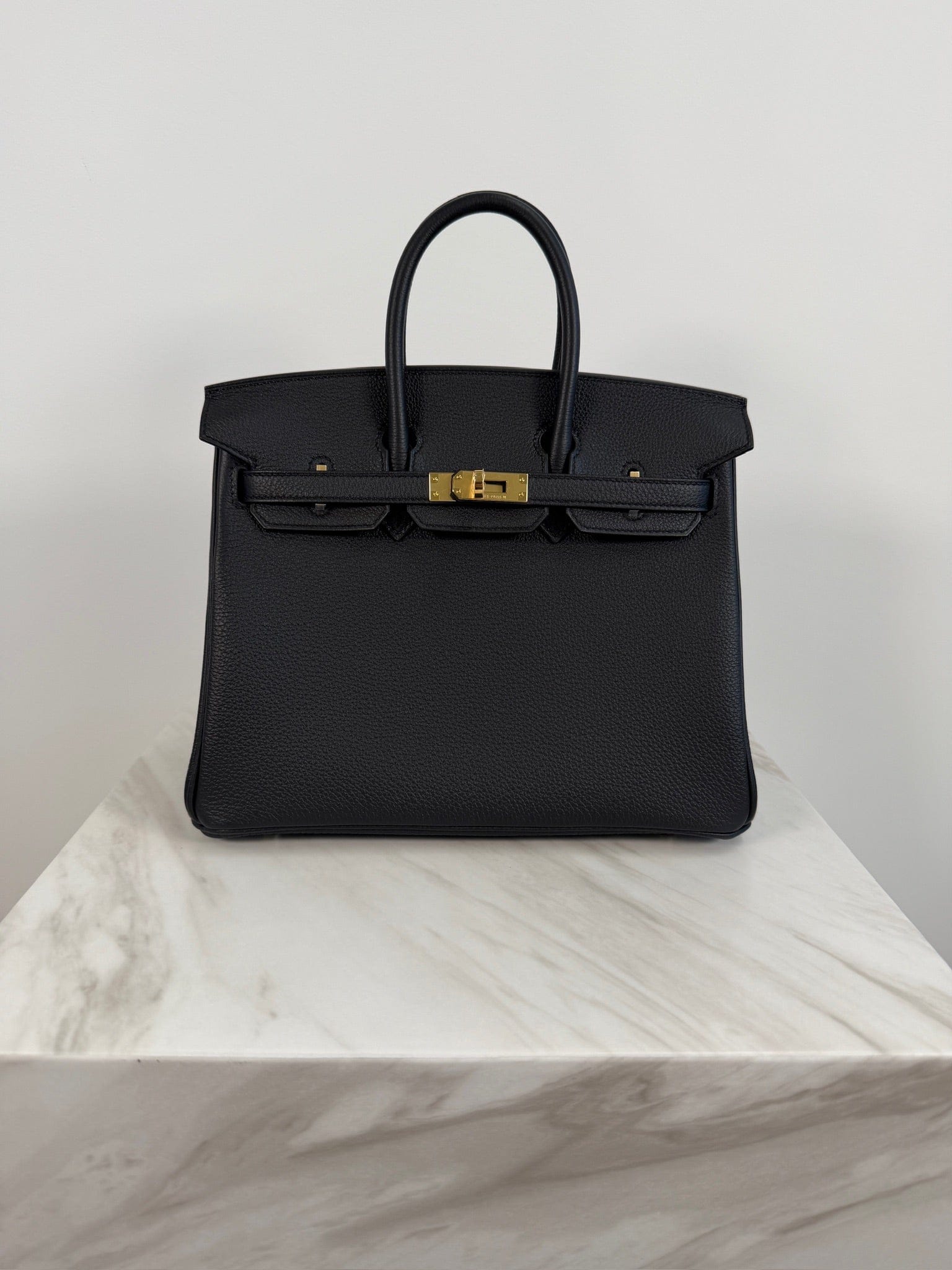 Hermès Hermès Birkin 25 Black Togo Gold Hardware