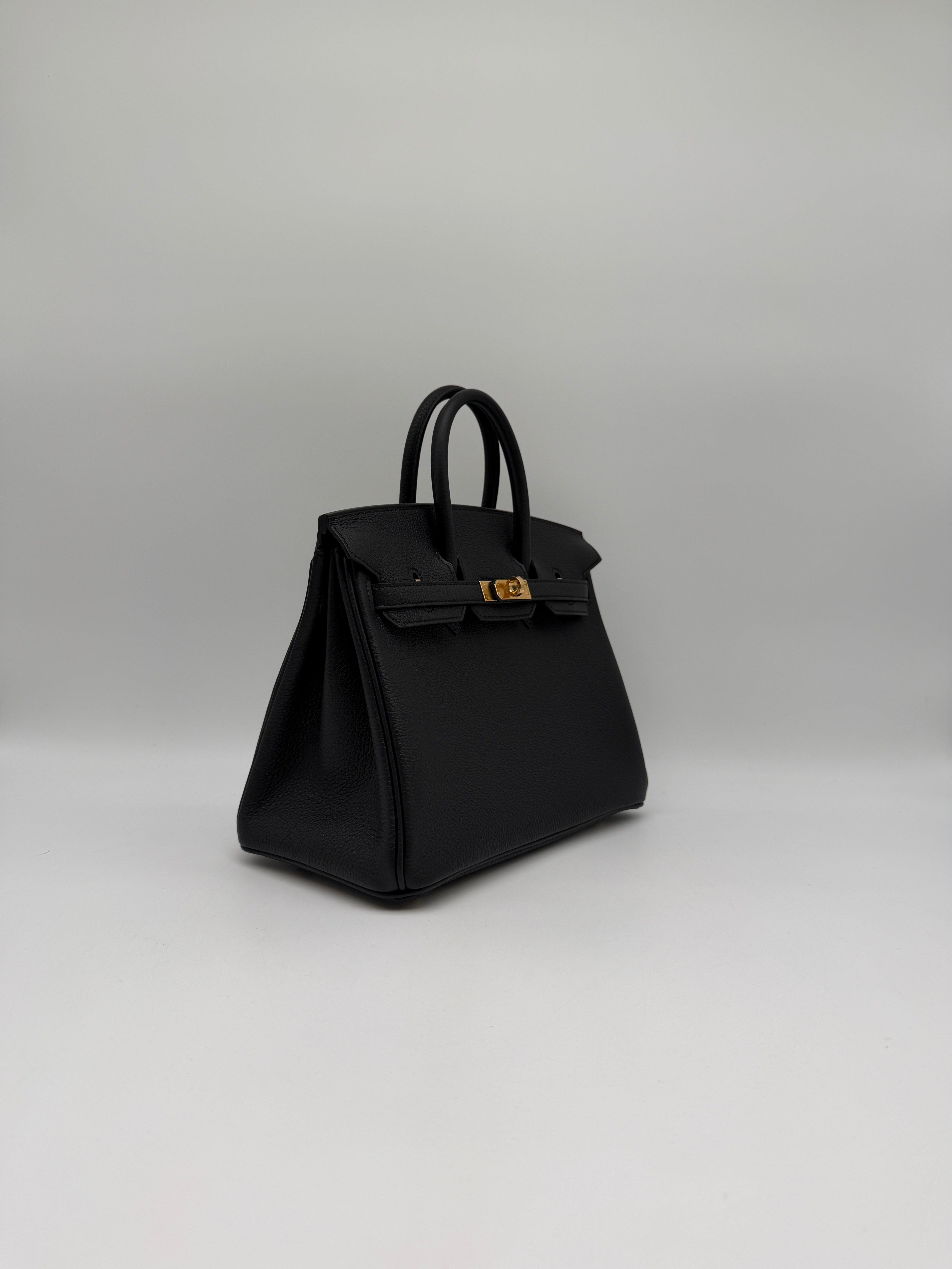 Hermès Hermès Birkin 25 Black Togo Gold Hardware