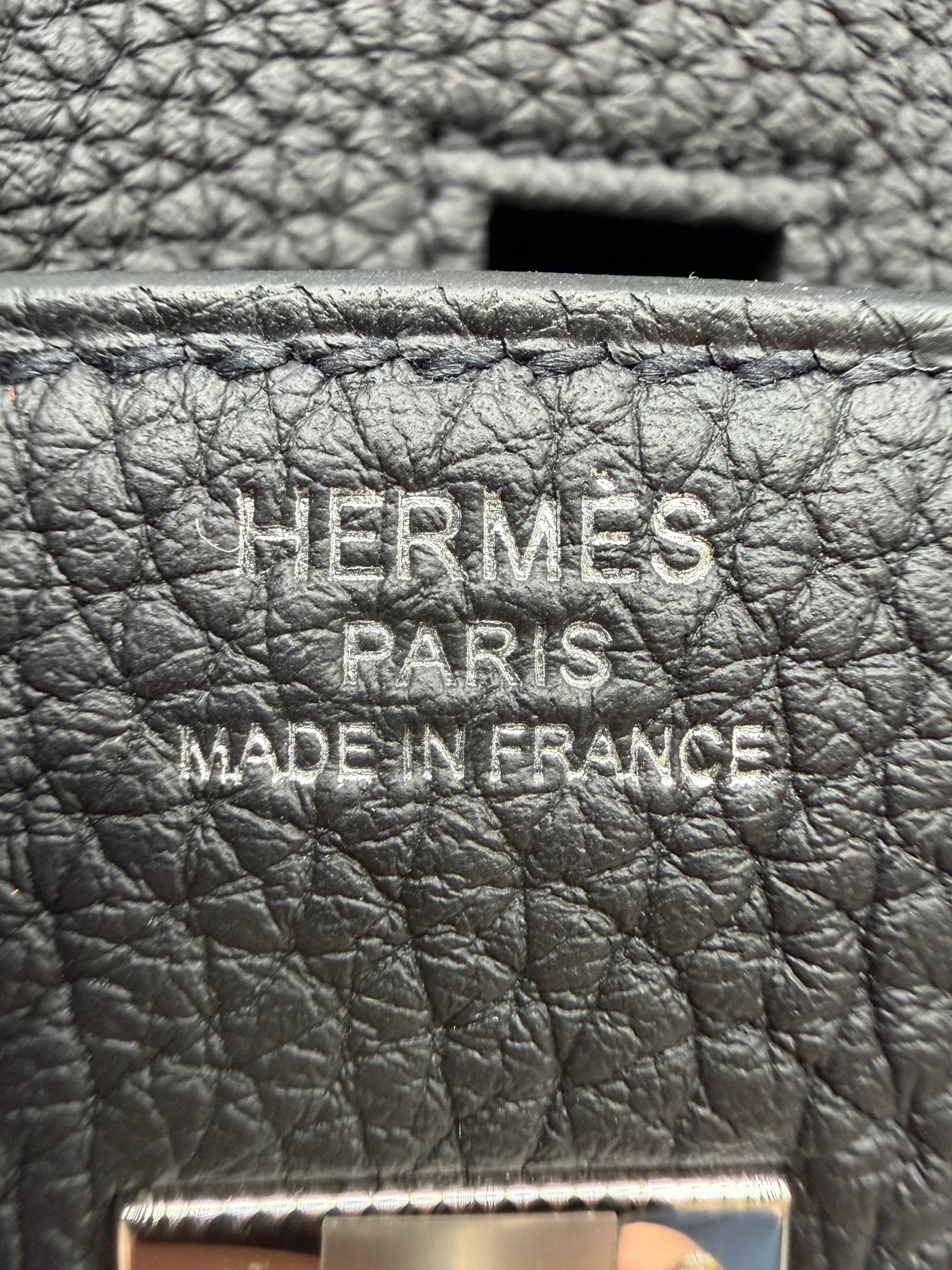 Hermès Hermès Birkin 25 Black Togo Palladium Hardware