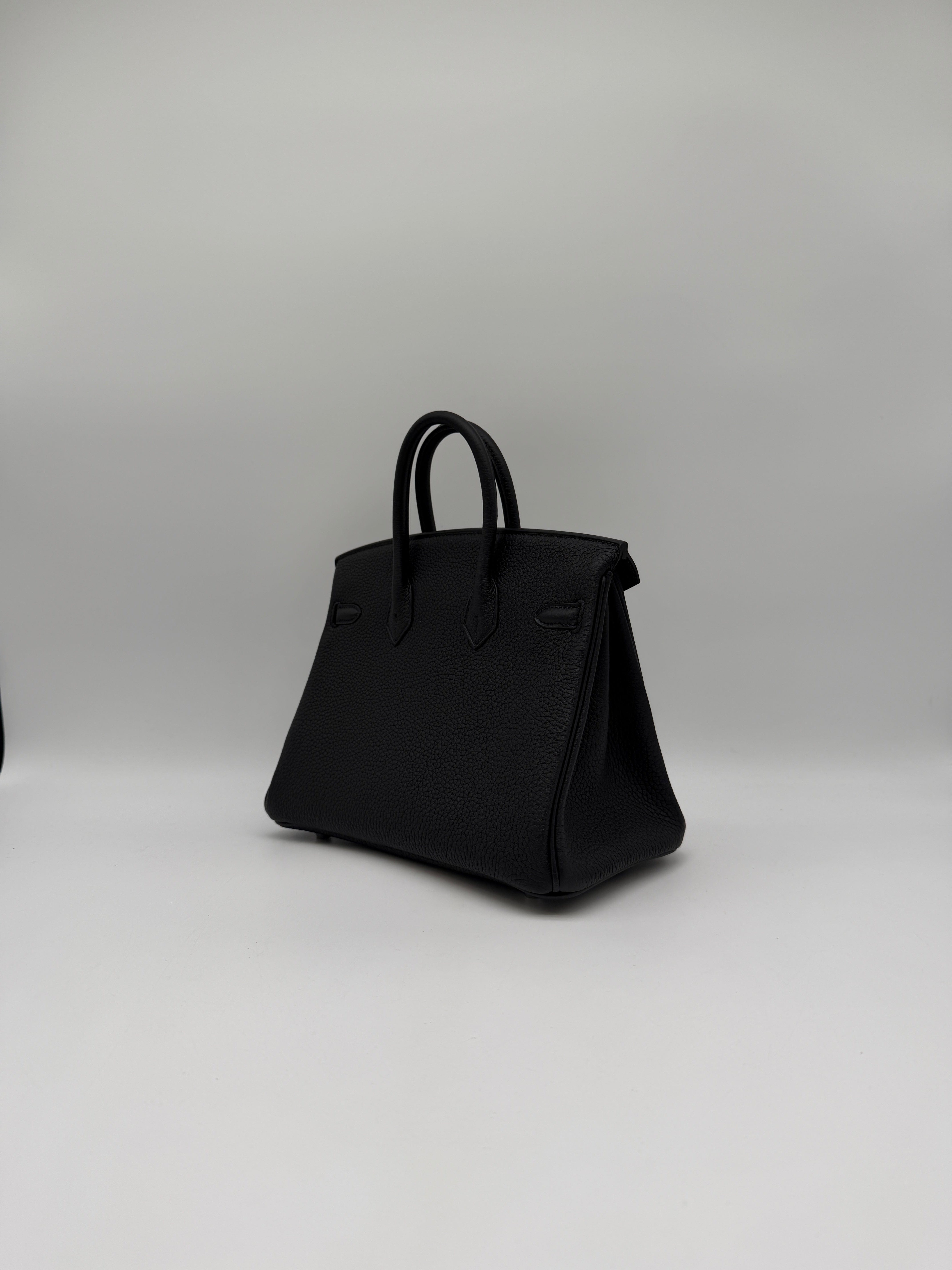 Hermès Hermès Birkin 25 Black Togo Palladium Hardware