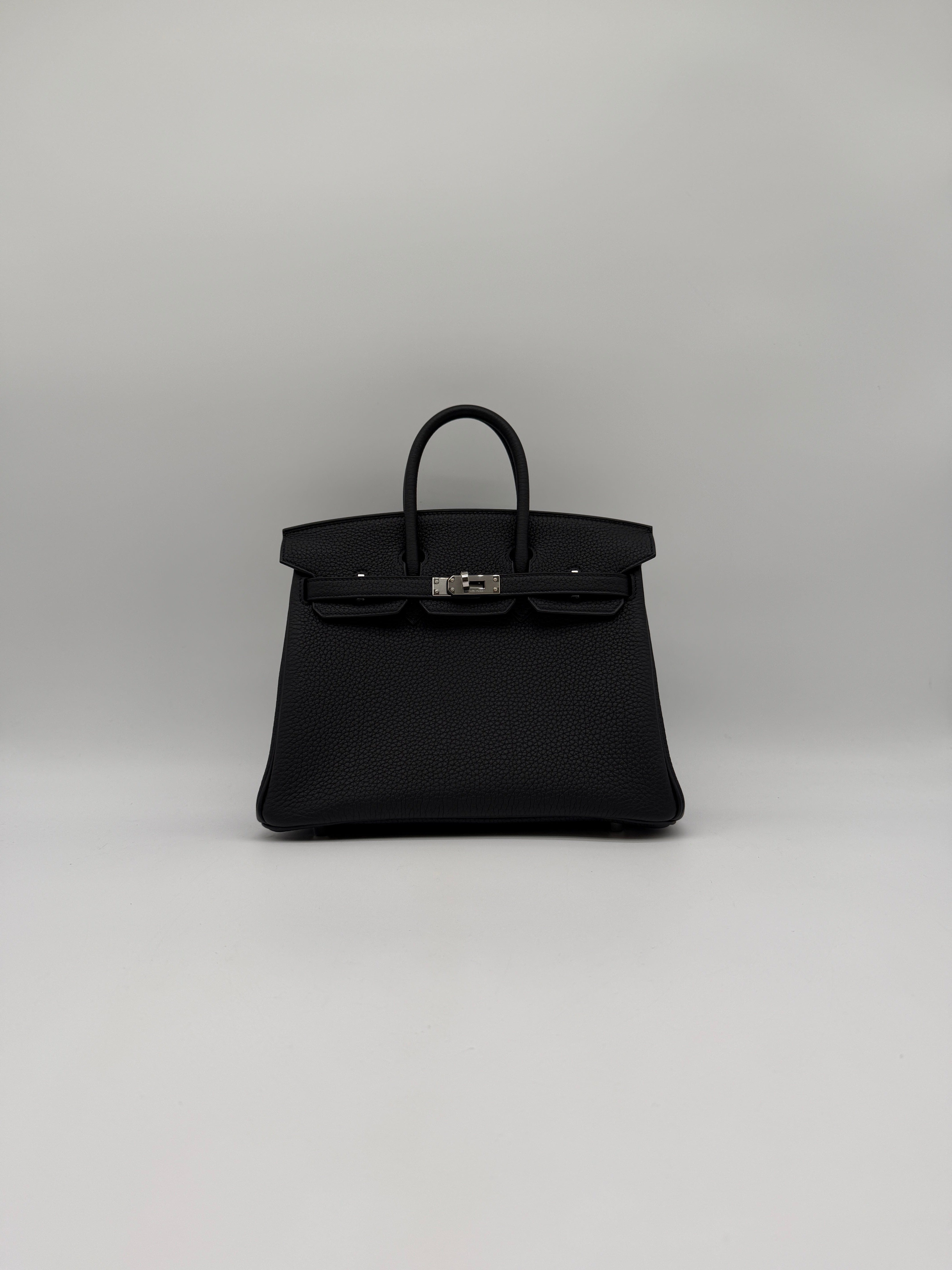 Hermès Hermès Birkin 25 Black Togo Palladium Hardware