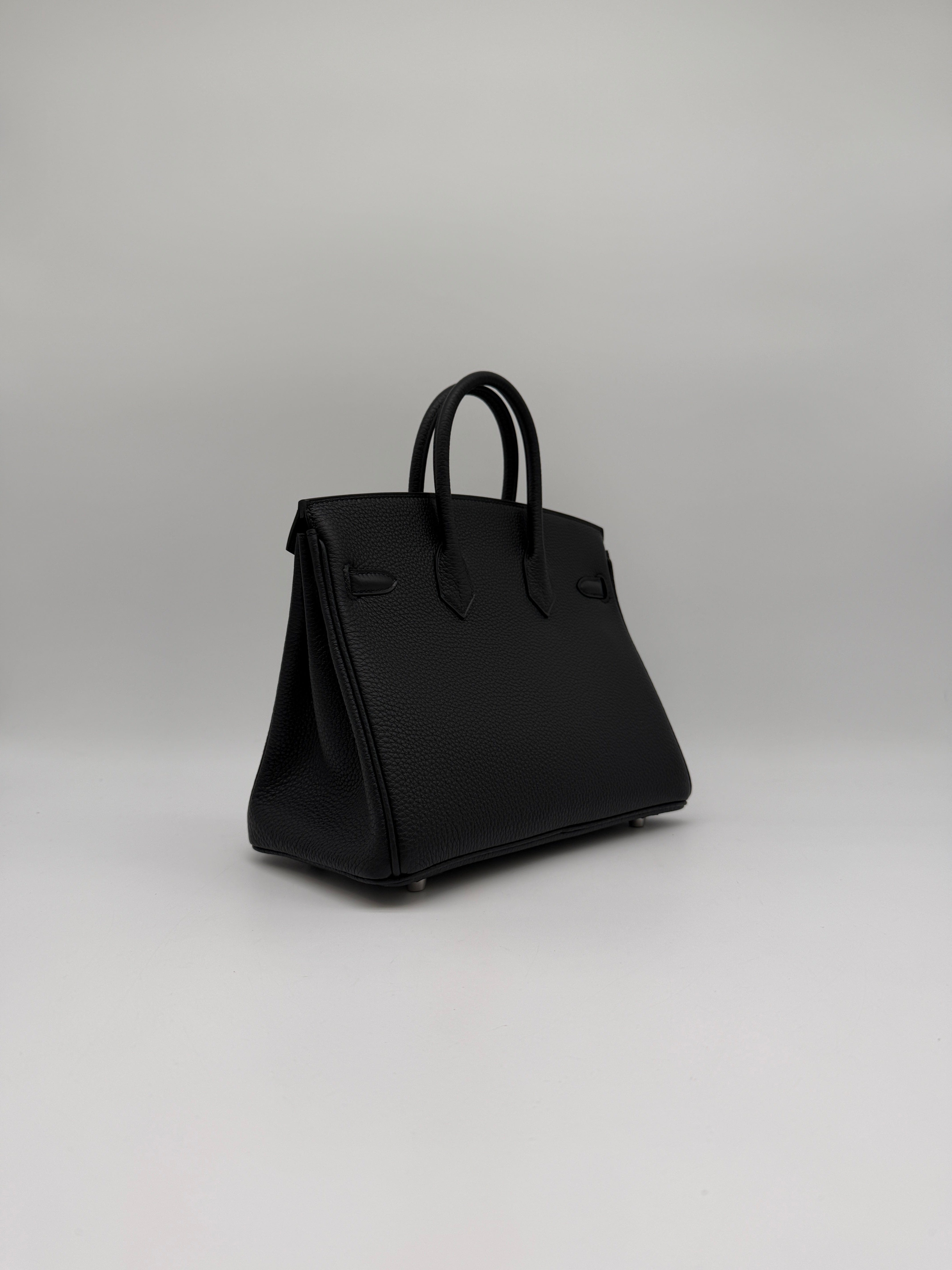 Hermès Hermès Birkin 25 Black Togo Palladium Hardware