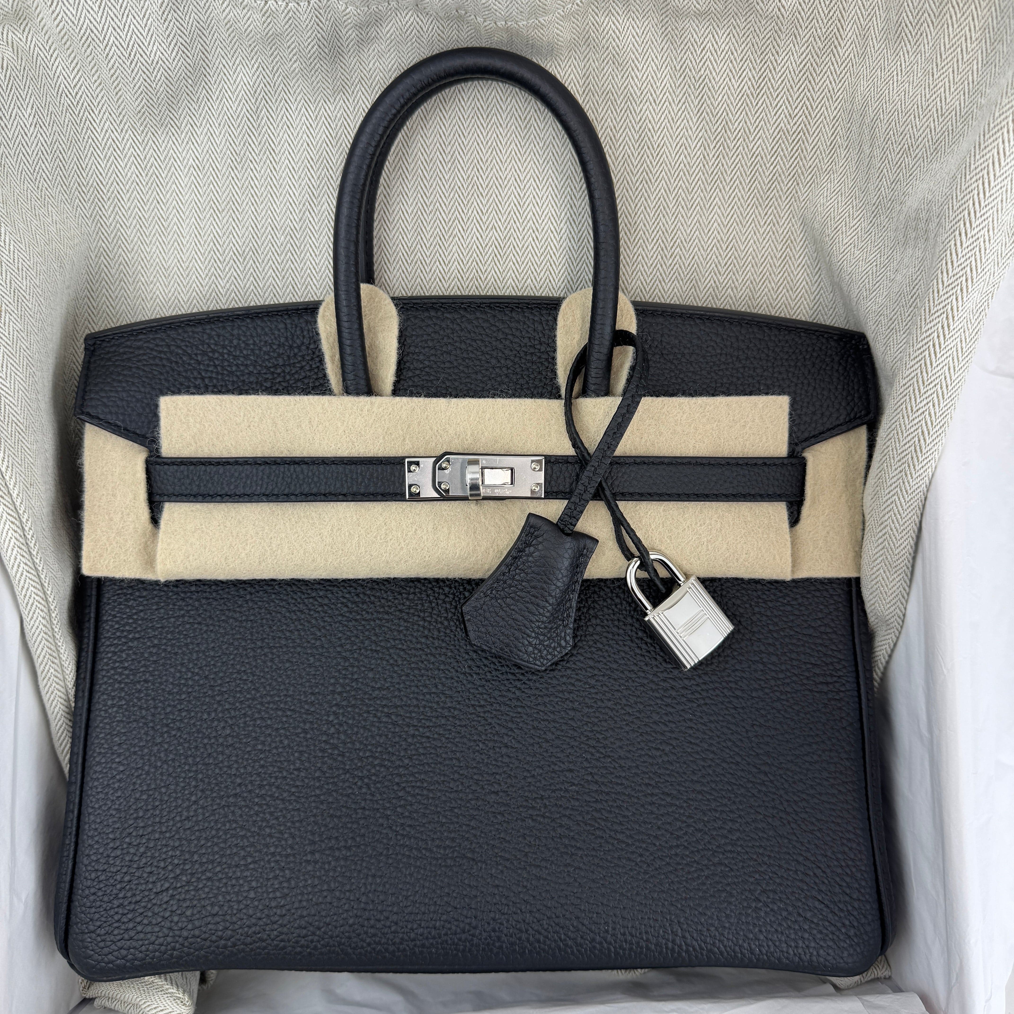 Hermès Hermes Birkin 25 Black togo PHW K B-338919