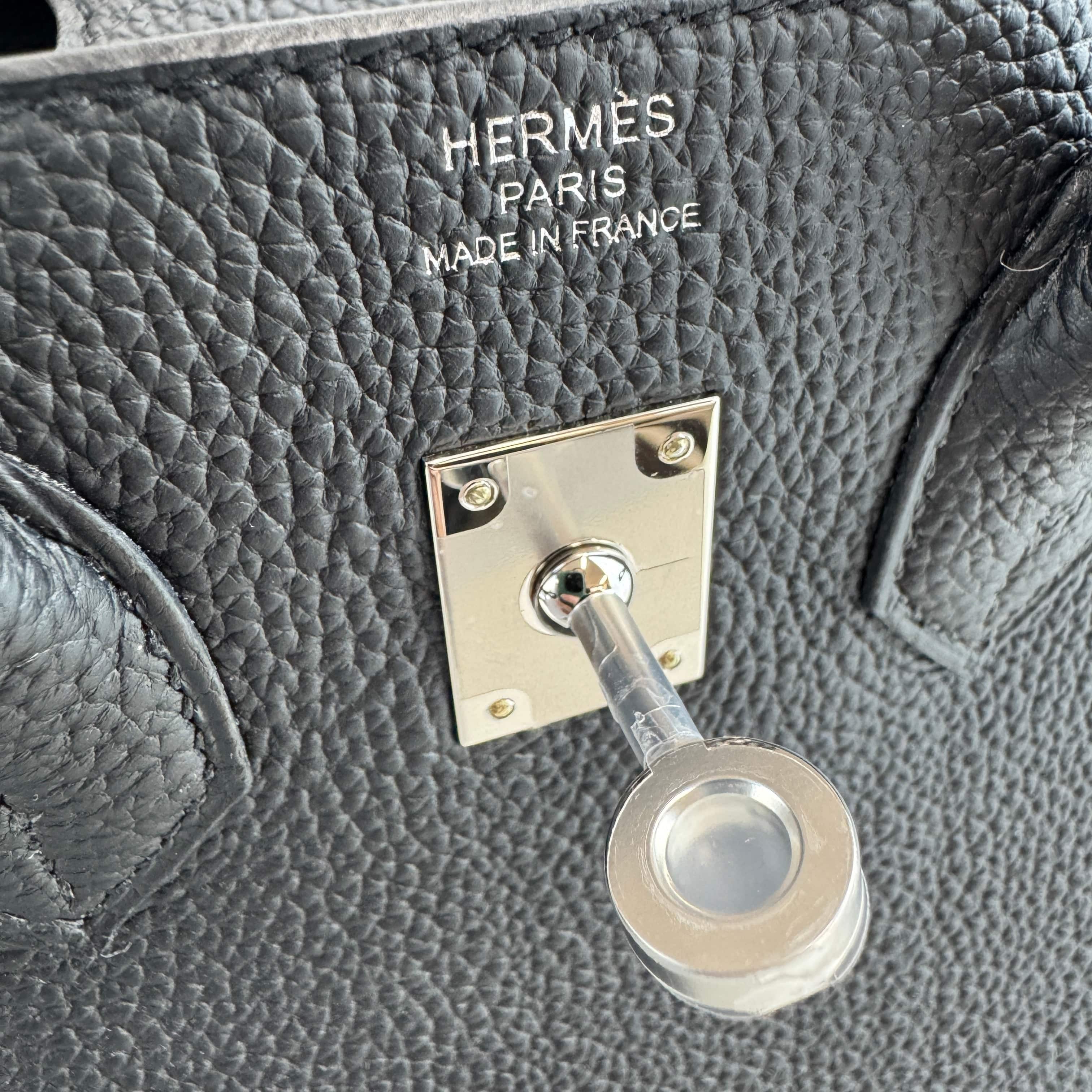 Hermès Hermes Birkin 25 Black togo PHW K B-338919