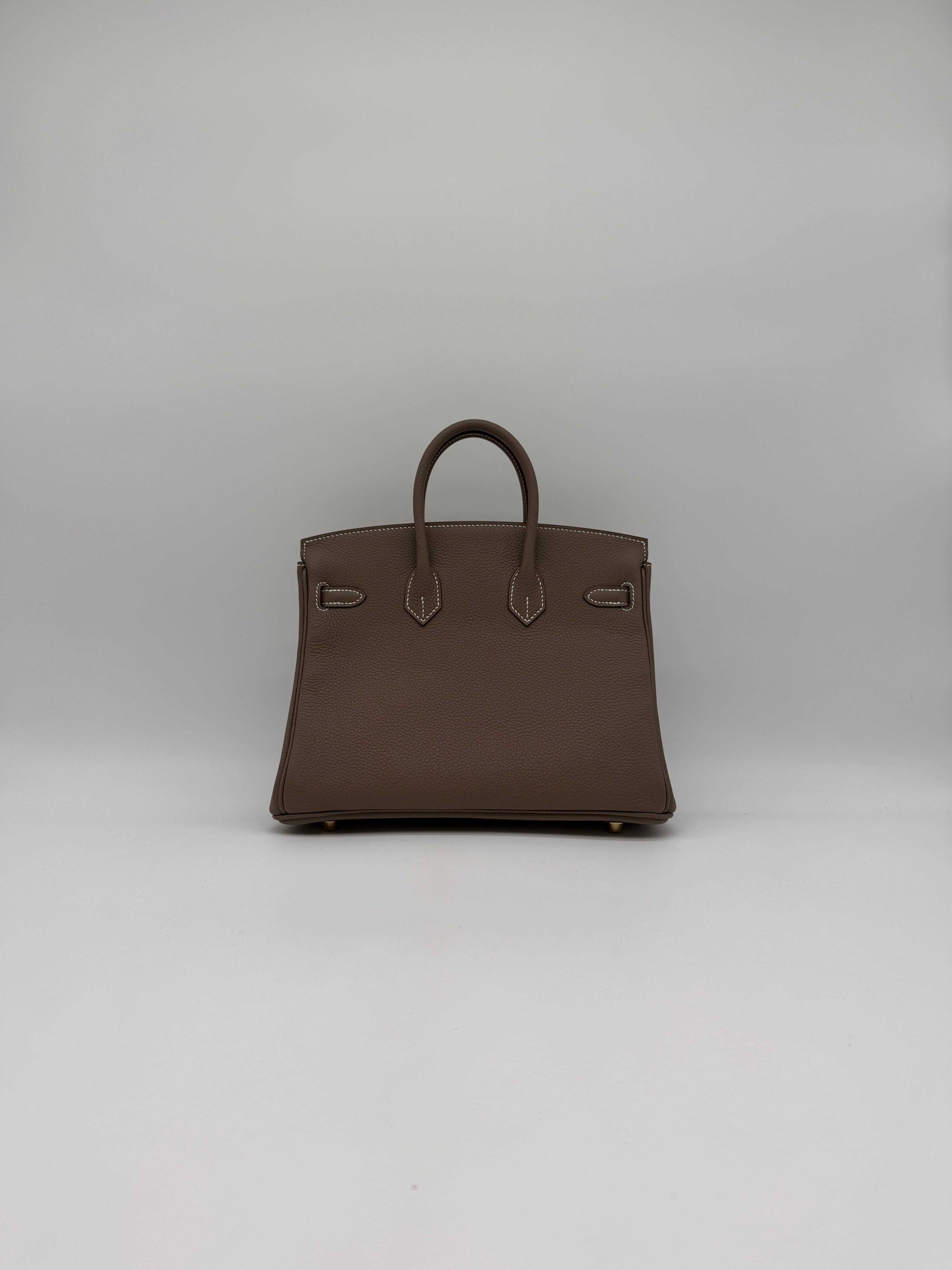 Hermès Hermès Birkin 25 Etoupe Togo Gold Hardware