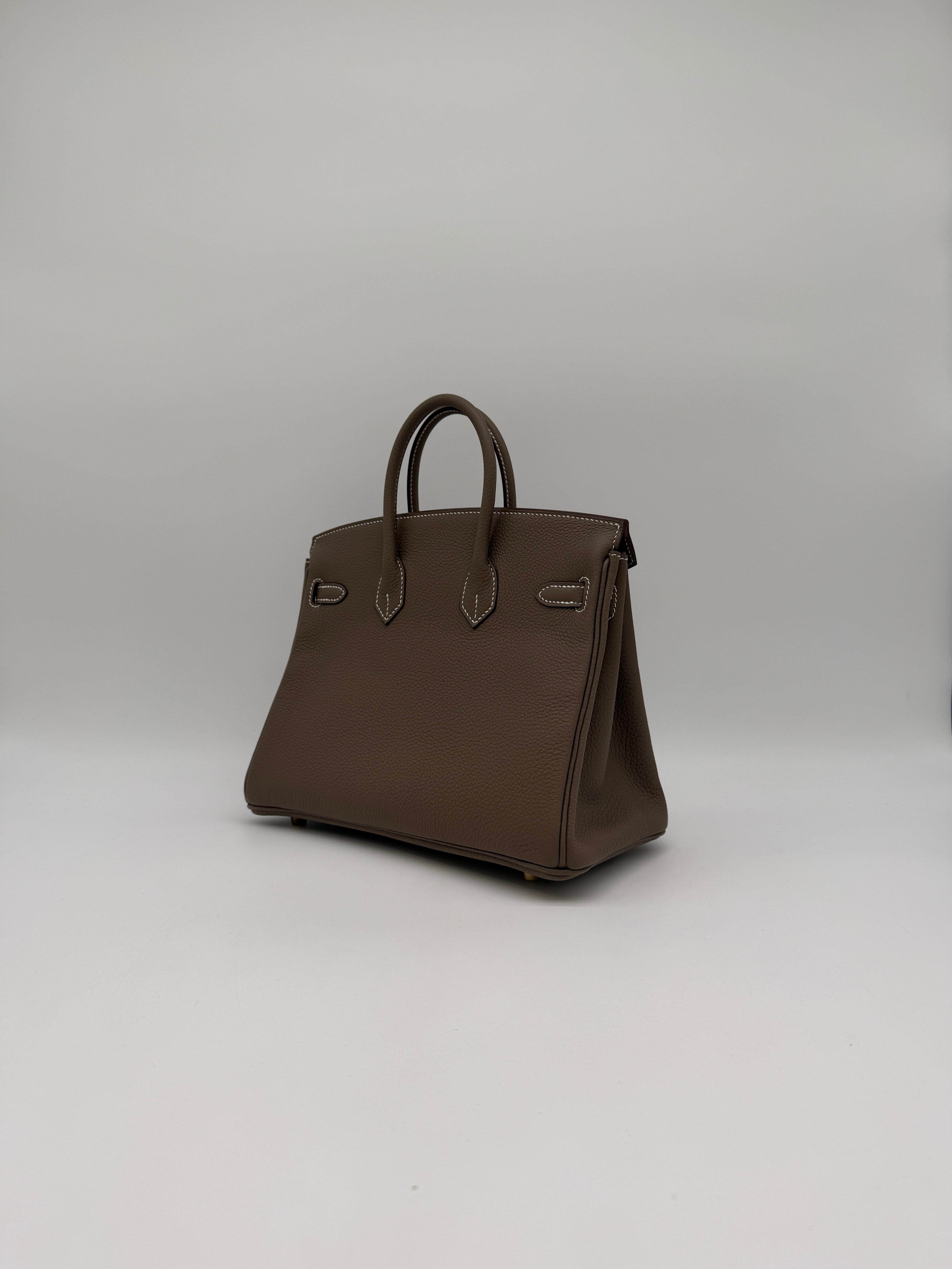 Hermès Hermès Birkin 25 Etoupe Togo Gold Hardware