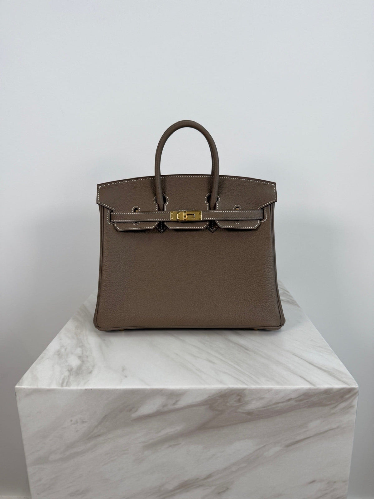 Hermès Hermès Birkin 25 Etoupe Togo Gold Hardware