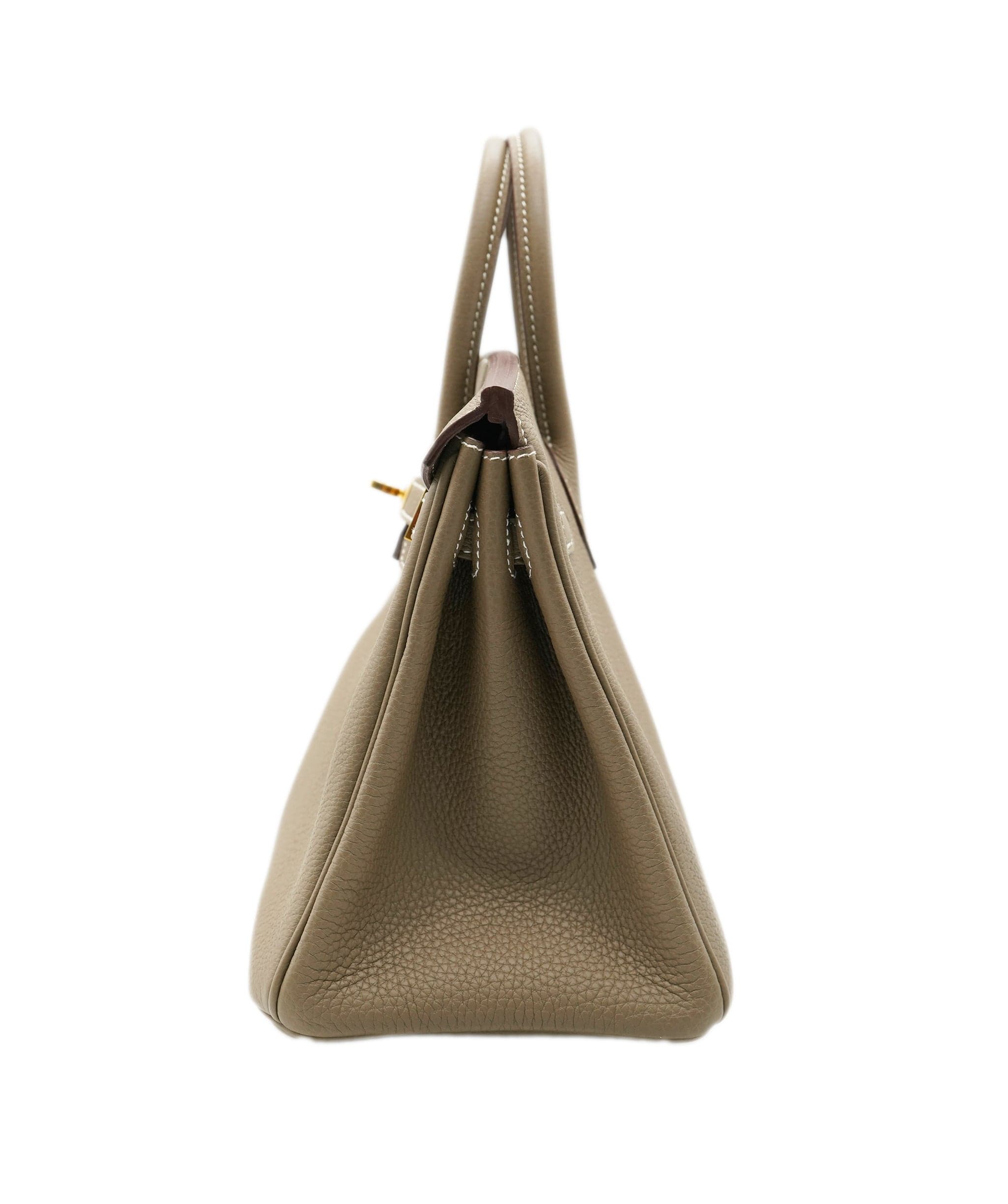 Hermès Hermes Birkin 25 Etoupe Togo With GHW | PRELOVED 2023 (B STAMP) Full Set ALC2460