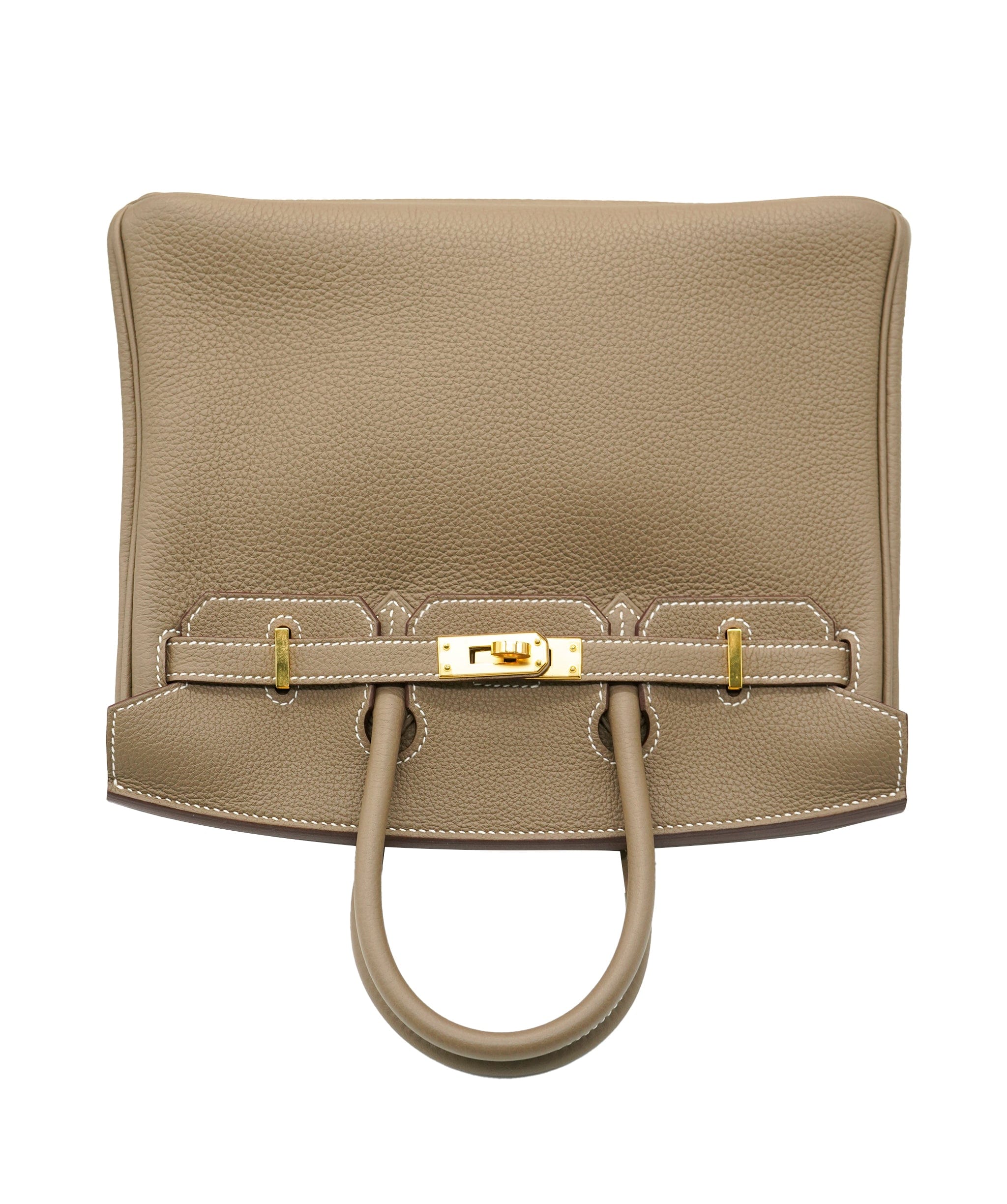 Hermès Hermes Birkin 25 Etoupe Togo With GHW | PRELOVED 2023 (B STAMP) Full Set ALC2460