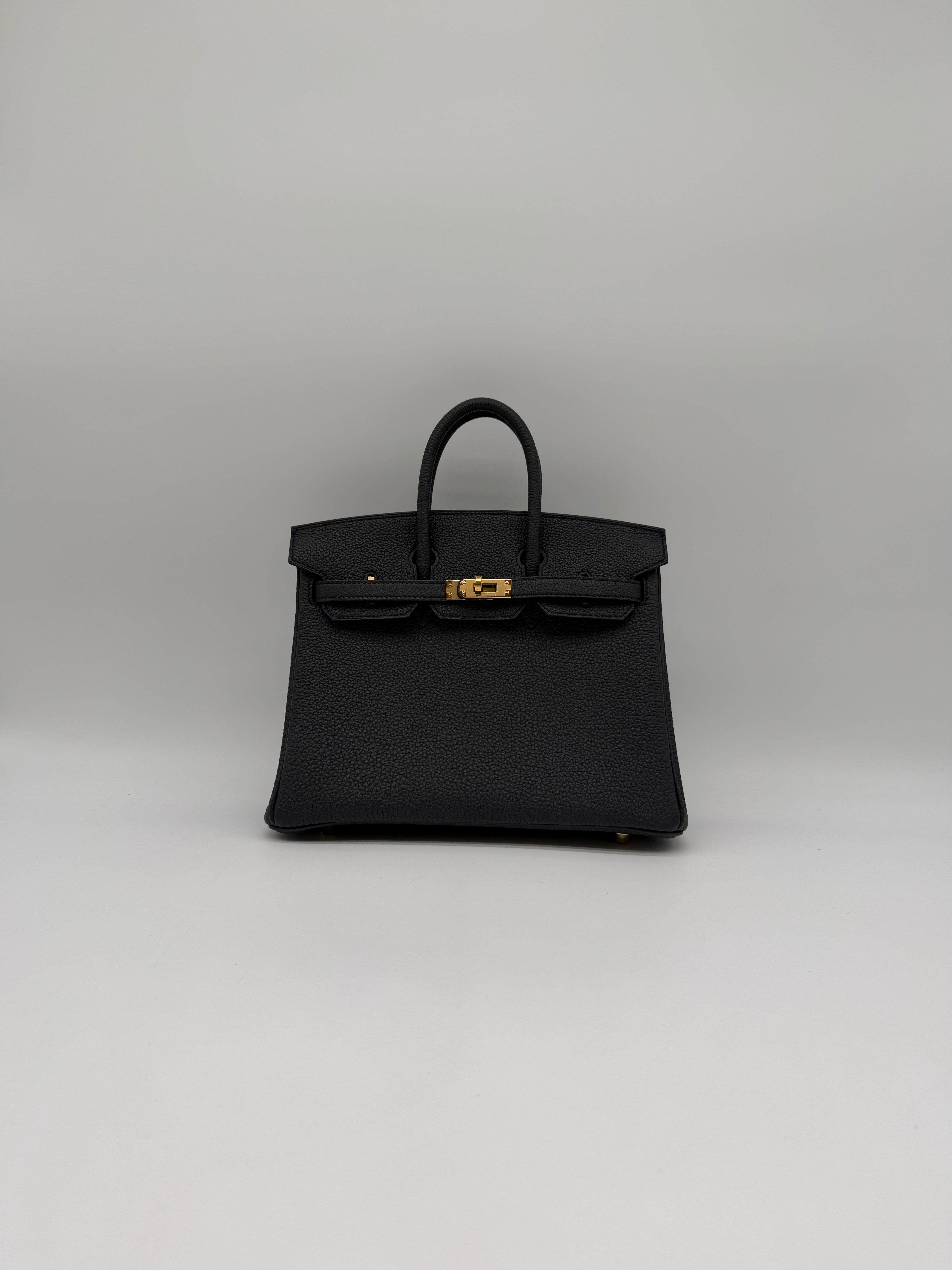 Hermès Hermès Birkin 25 Plomb Togo Gold Hardware