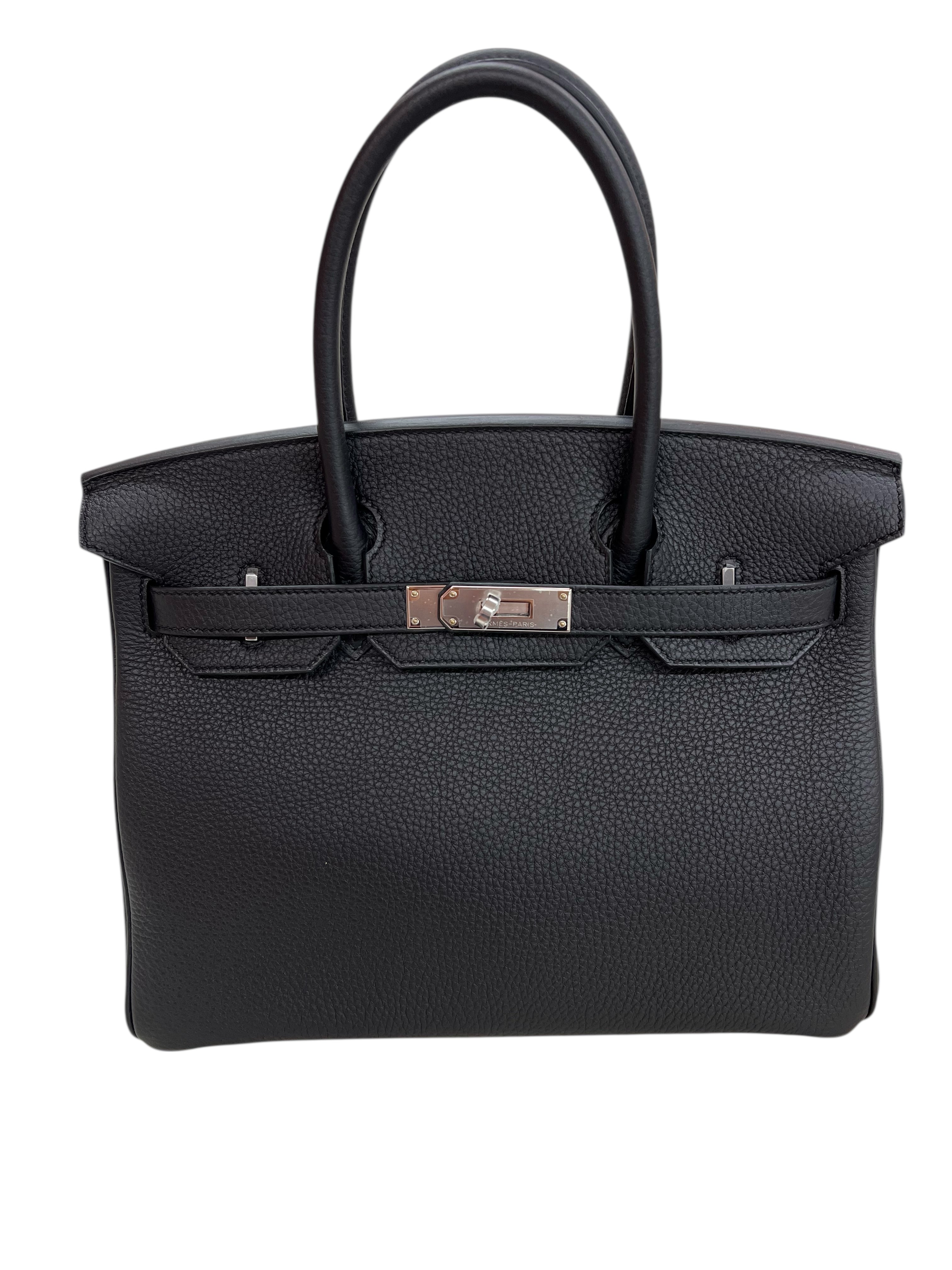 Hermès Hermes Birkin 30 Black Togo PHW #W SKCJB-247488