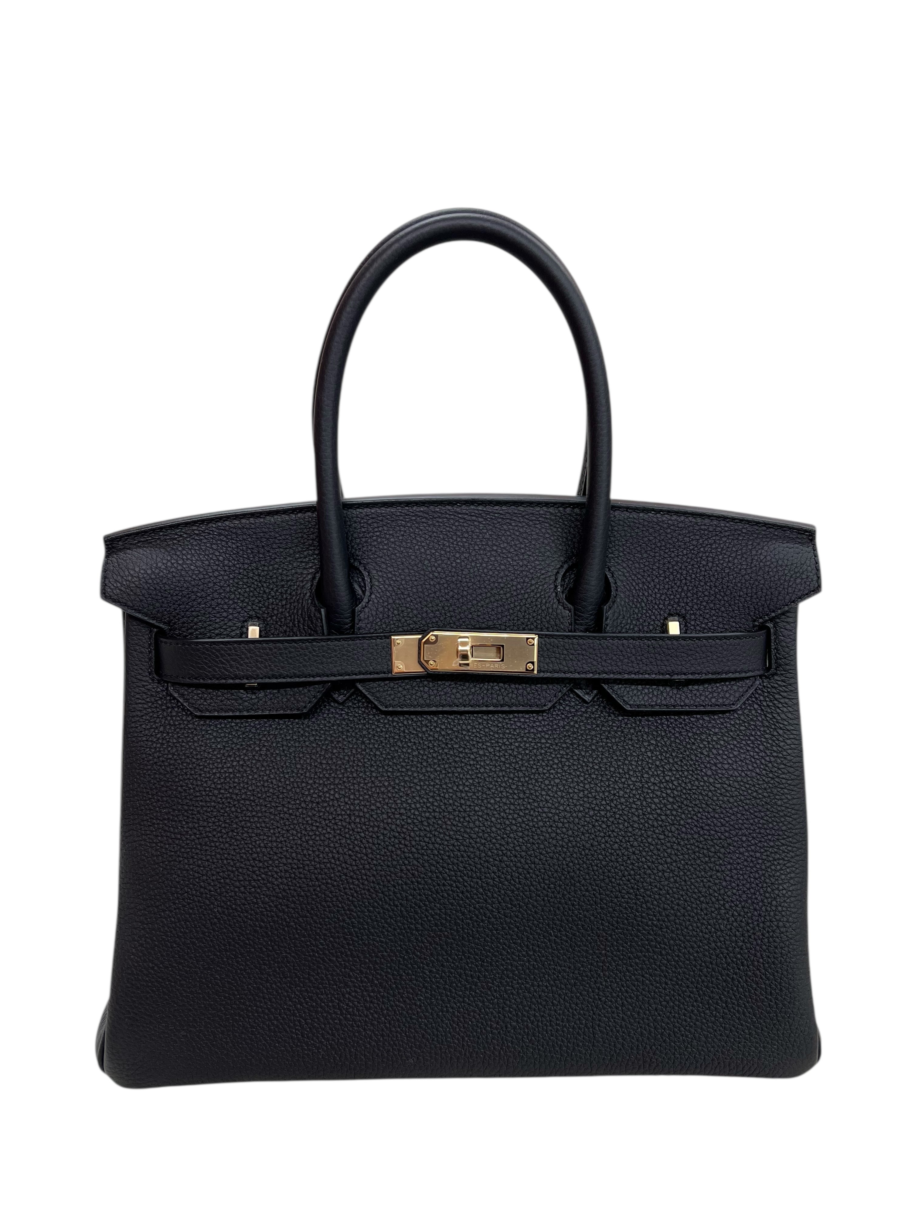 Hermès Hermes Birkin 30 Black Togo PMBHW #K SKCJB-289132