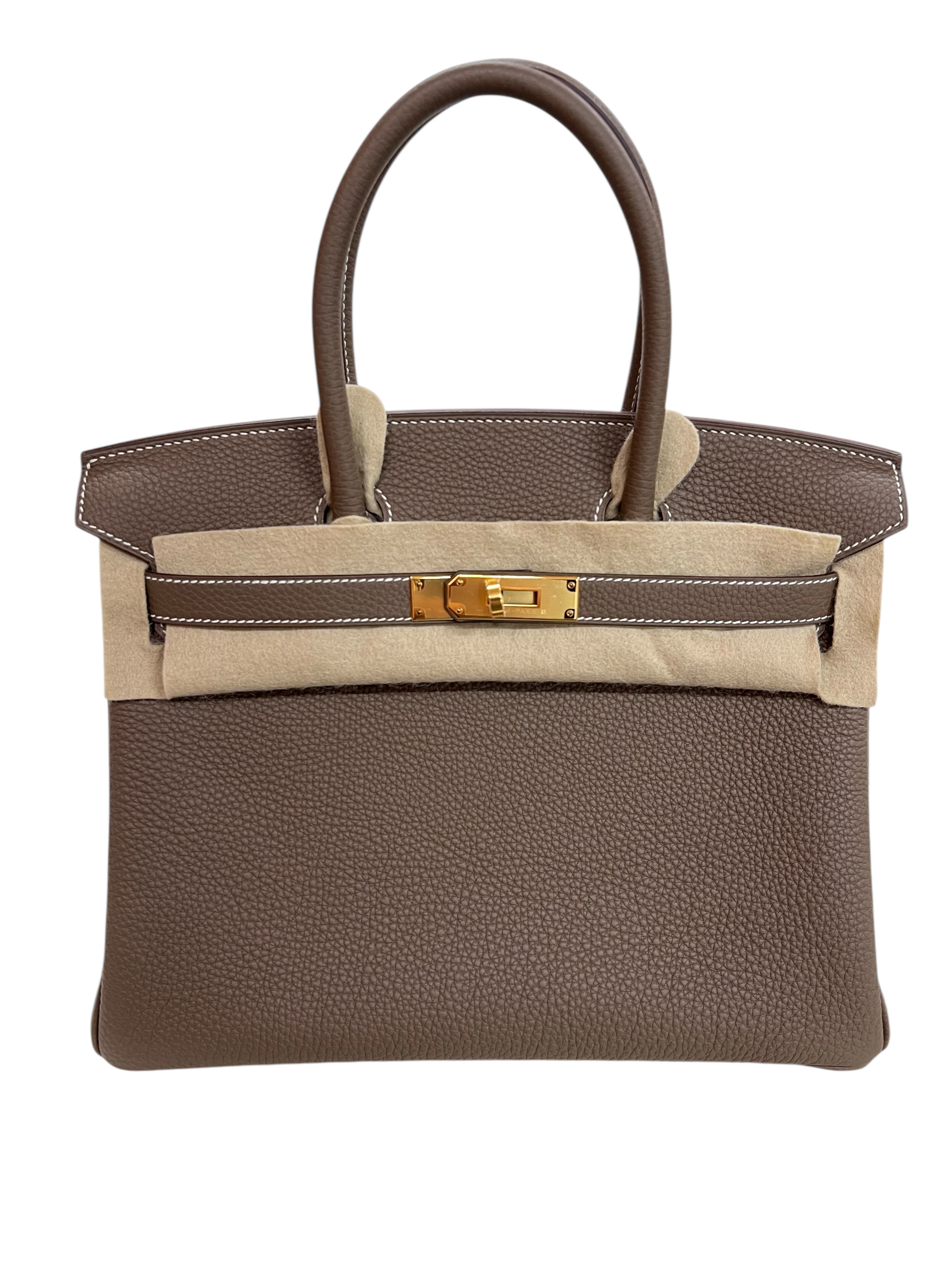 Hermès Hermes Birkin 30 Etoupe Togo GHW #W SKCJB-290184
