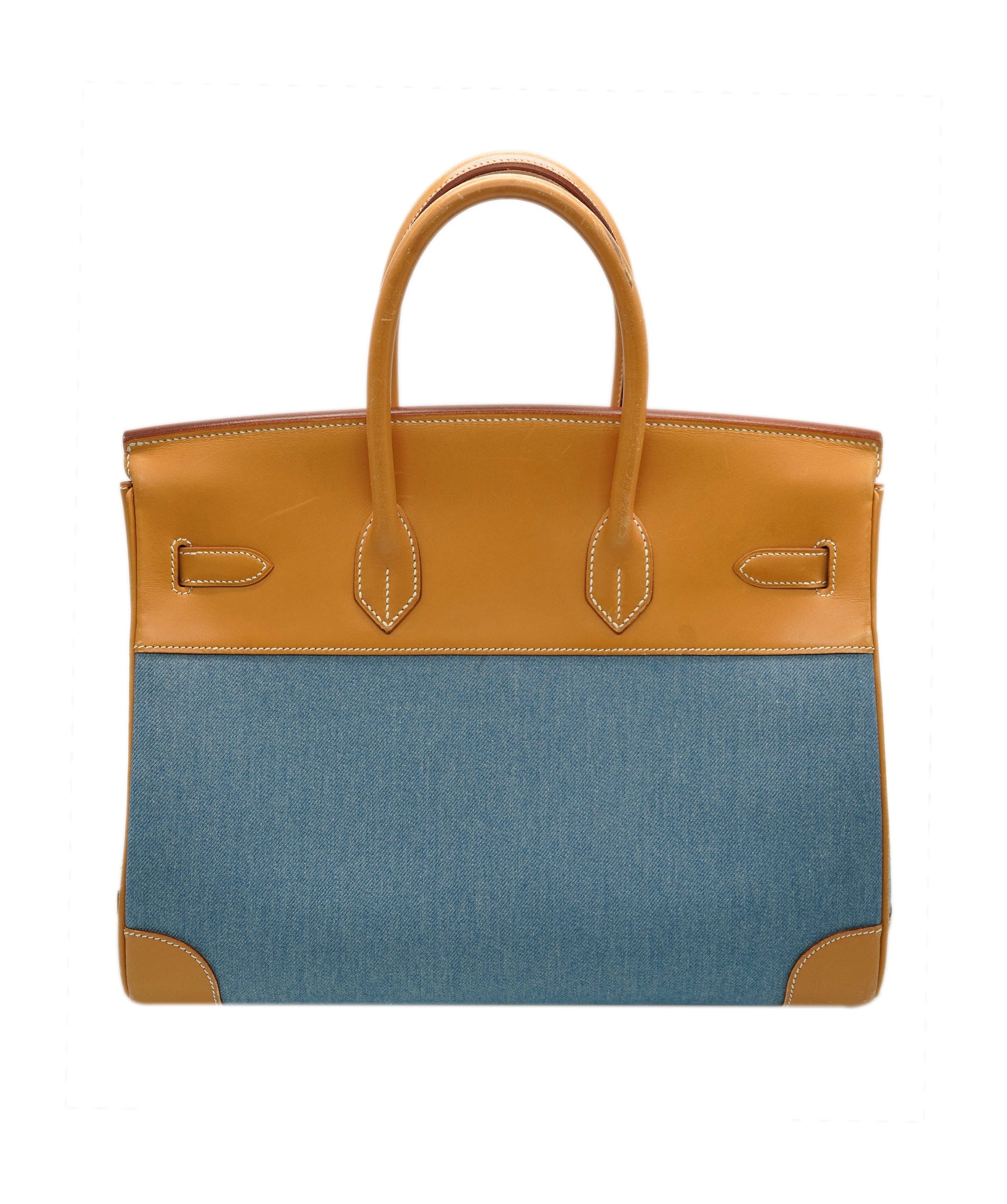 Hermès Hermes Birkin 35 denim & natural barenia leather ALC2227
