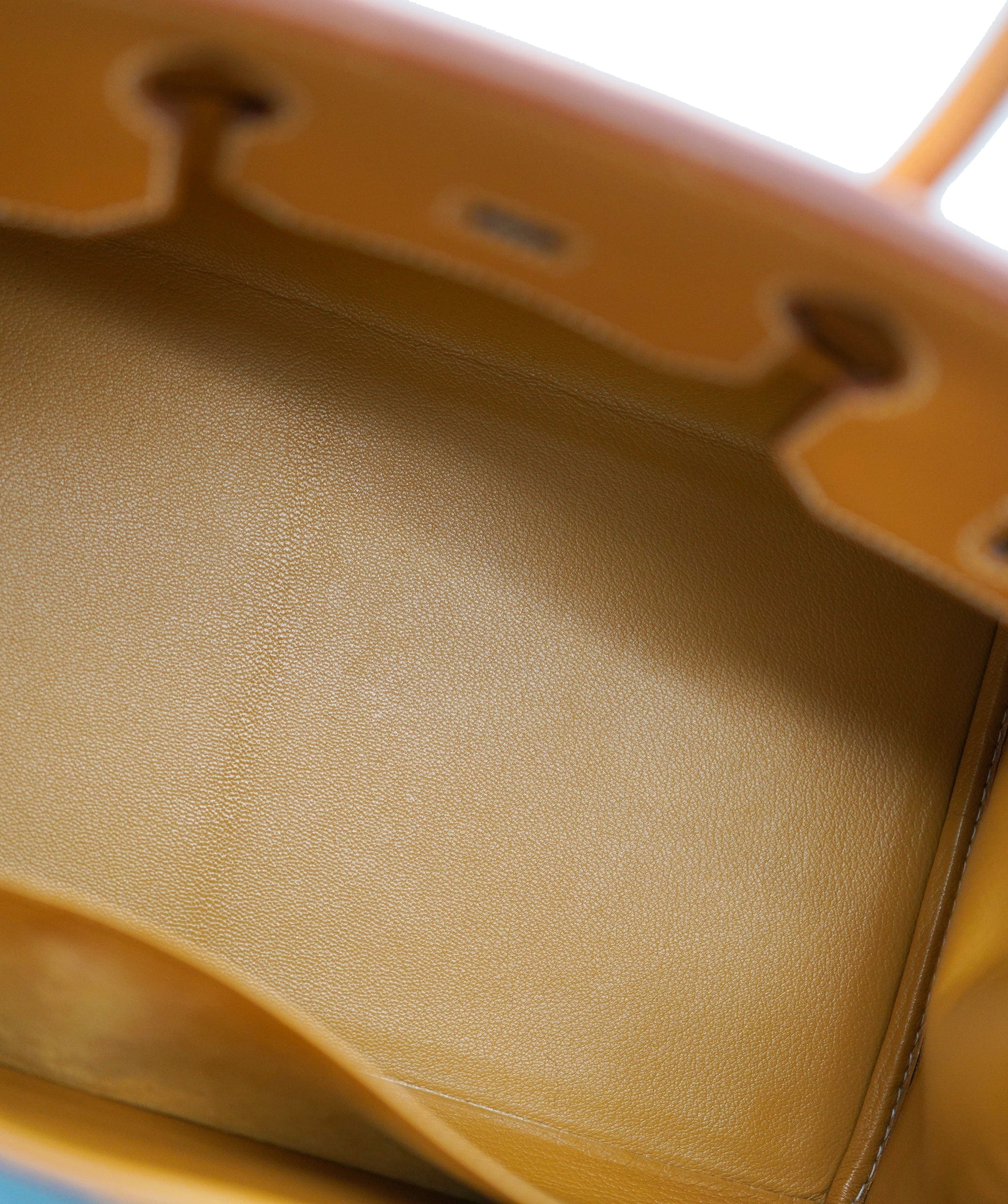 Hermès Hermes Birkin 35 denim & natural barenia leather ALC2227