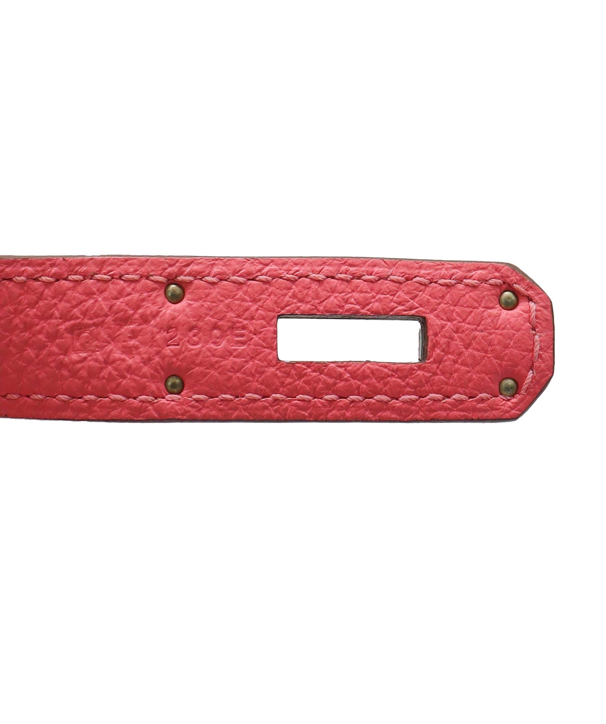 Hermès Hermes Birkin 35 Rose Lipstick Togo PHW AGC3534
