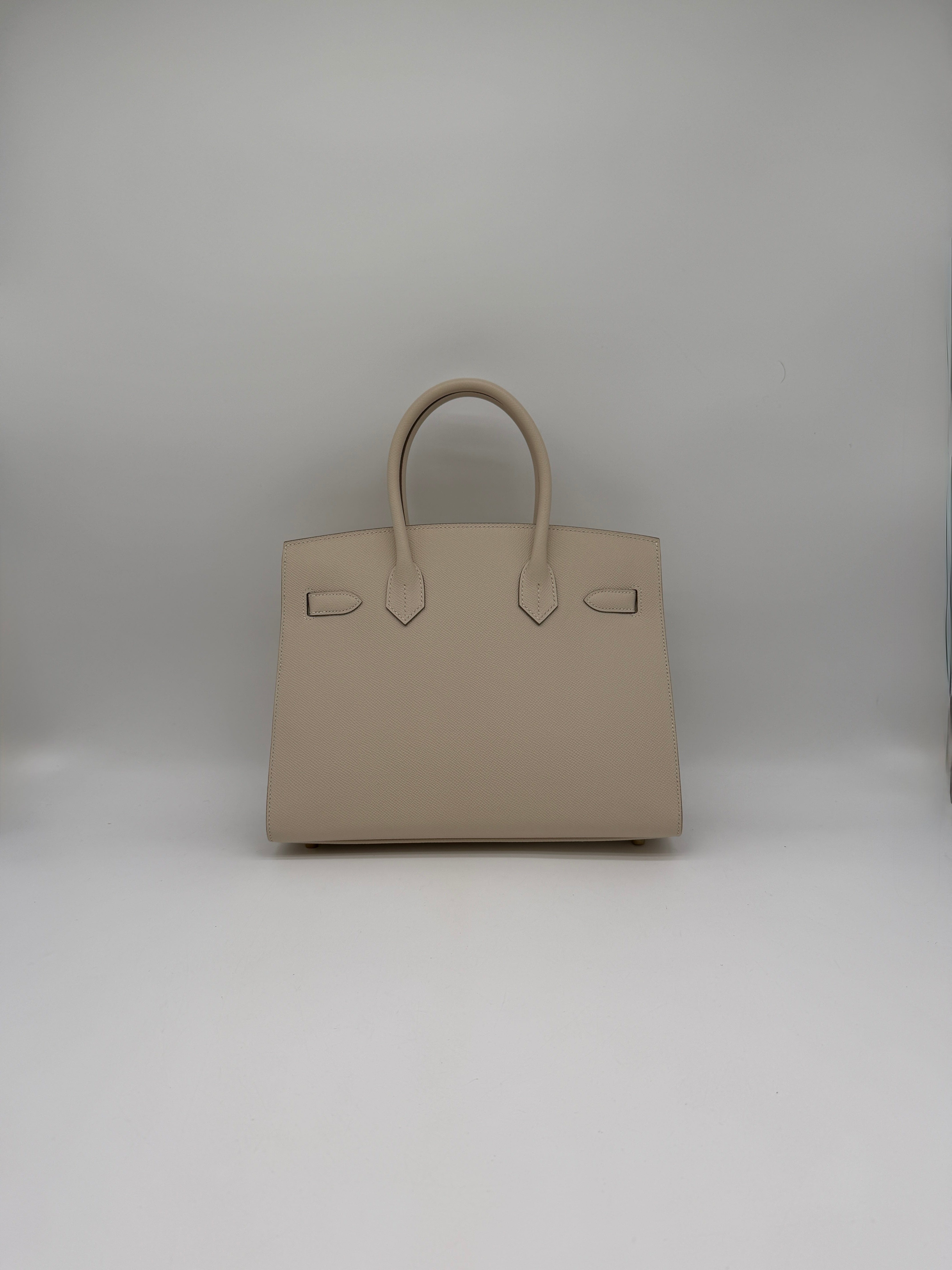 Hermès Hermès Birkin Sellier 30 Craie Epsom Gold Hardware