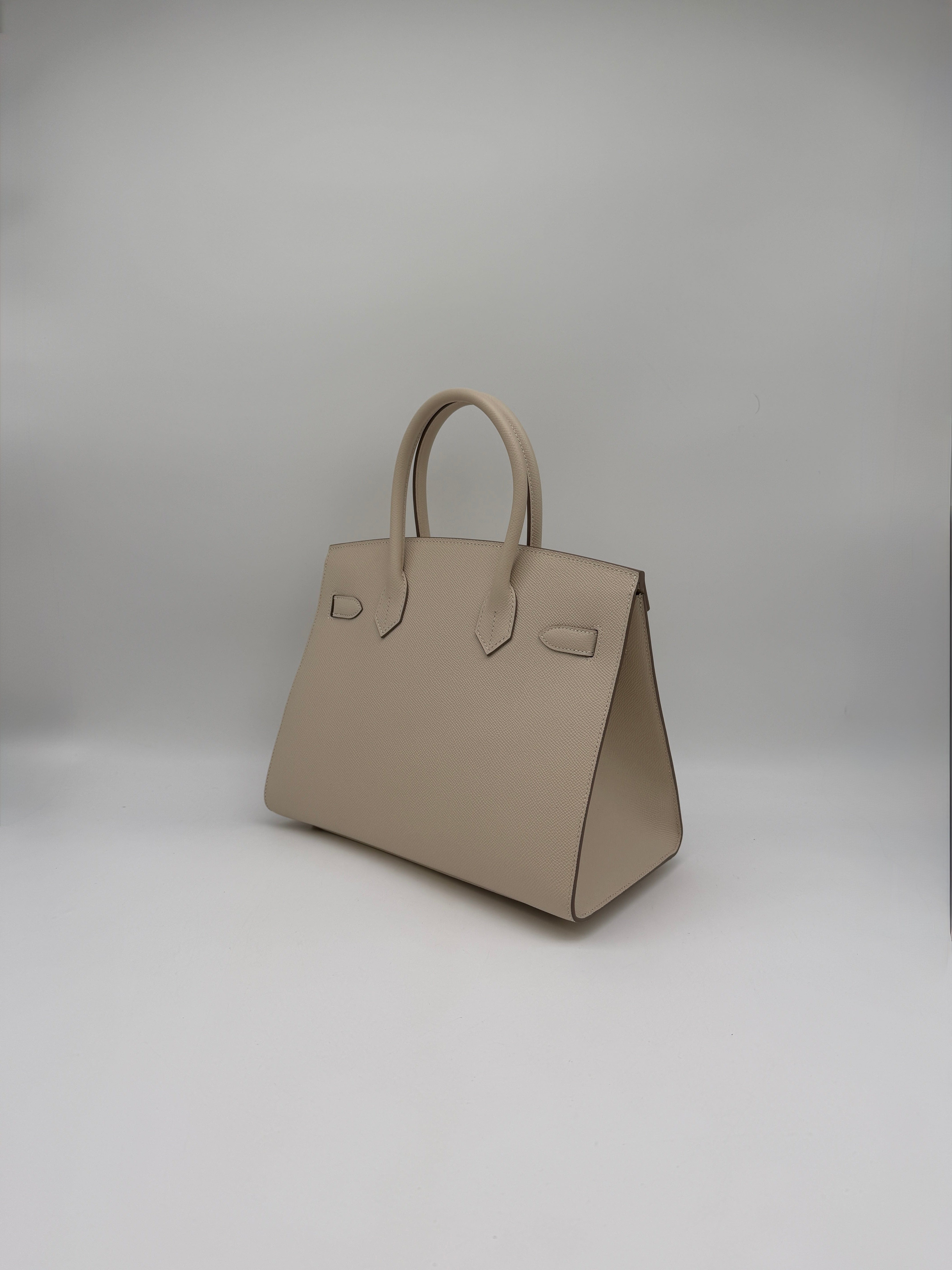 Hermès Hermès Birkin Sellier 30 Craie Epsom Gold Hardware