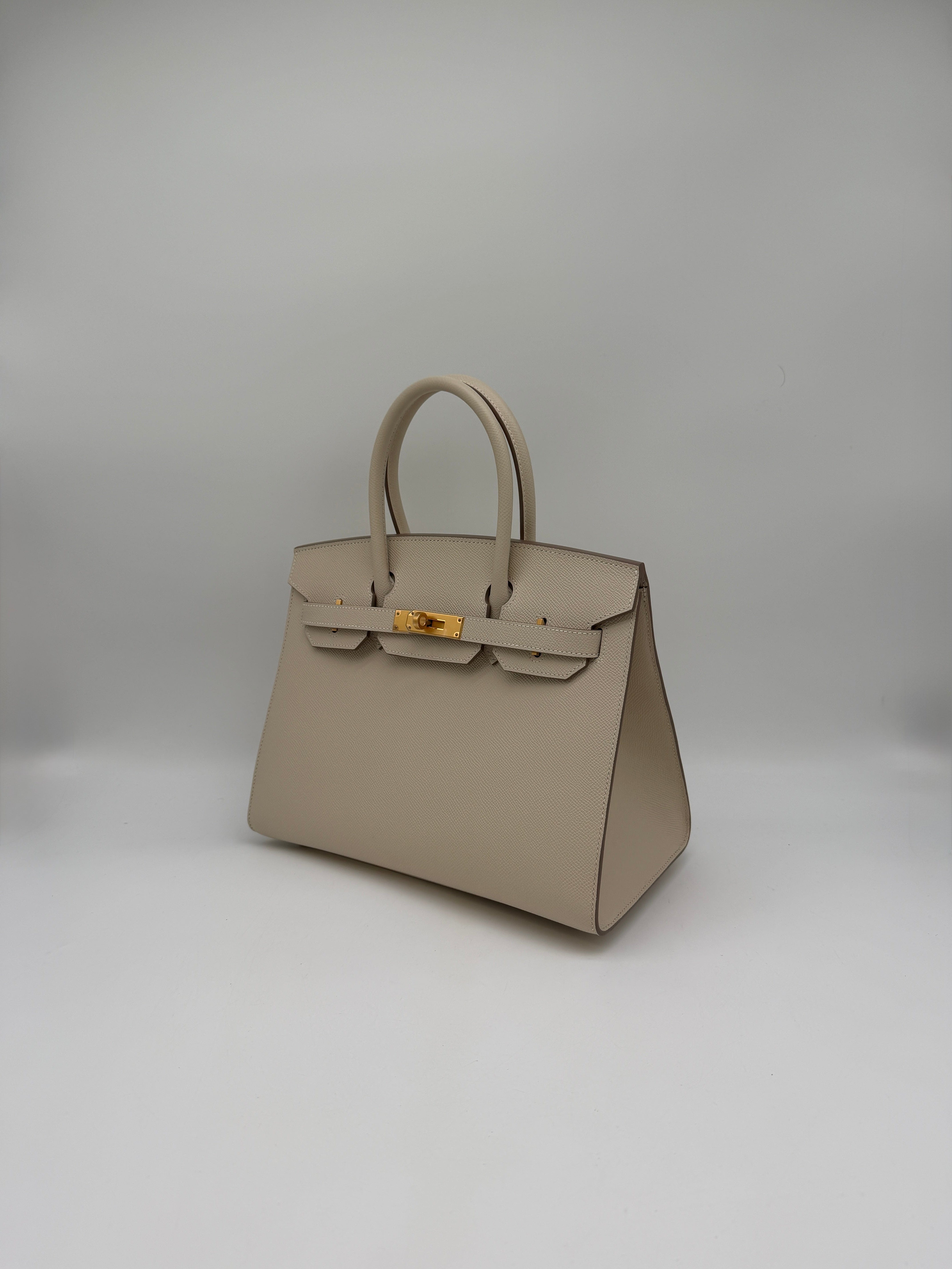 Hermès Hermès Birkin Sellier 30 Craie Epsom Gold Hardware