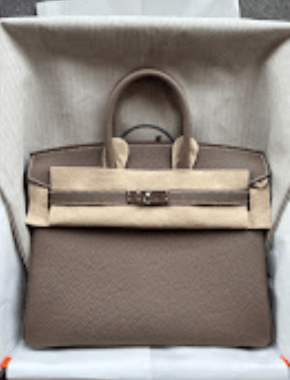 Hermès Hermes Birkin25(2) Etoupe Phw k togo ALTC0588