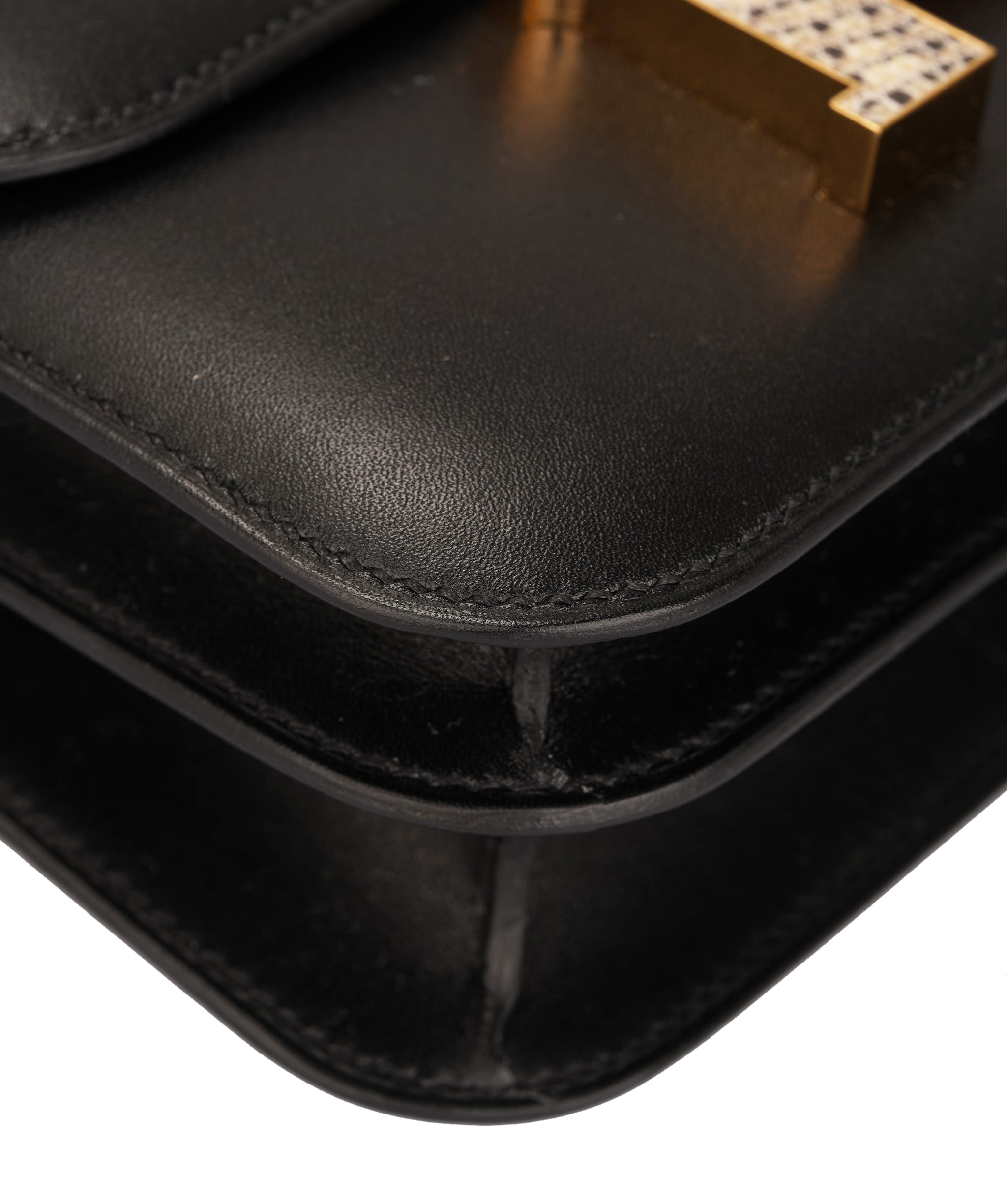 Hermes Hermès Constance 18 Black Leather Bag with Lizard H ALTC1017